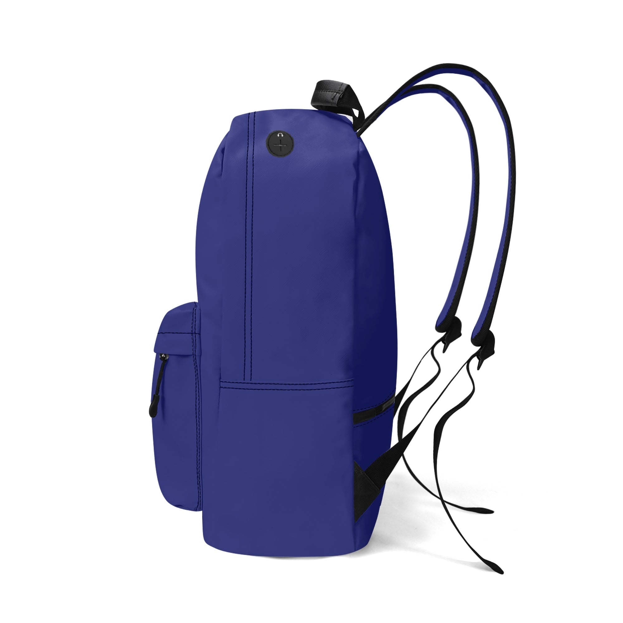 RISE ABOVE 01 17 Inch Twill (PU) Leather School Backpack Navy