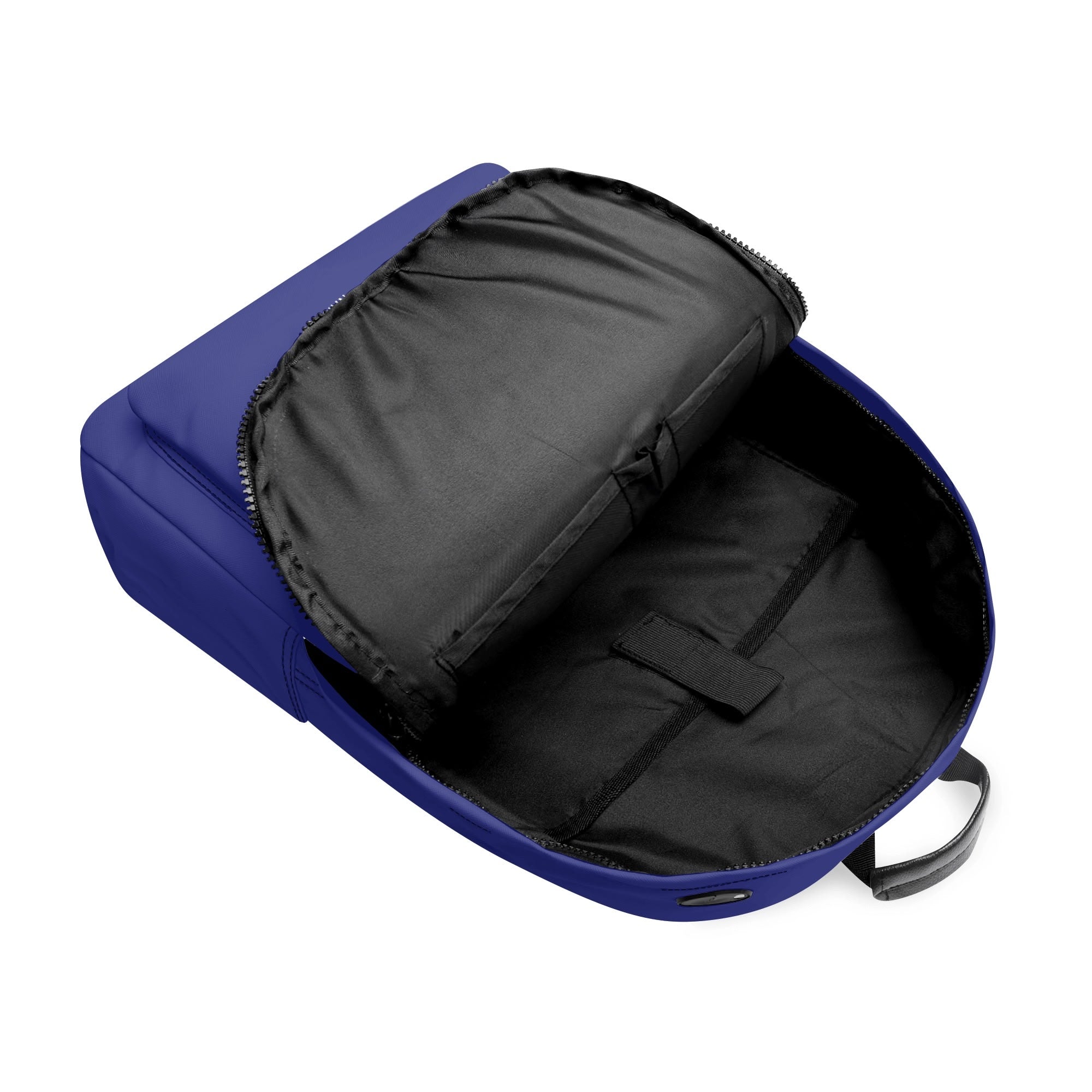 RISE ABOVE 01 17 Inch Twill (PU) Leather School Backpack Navy