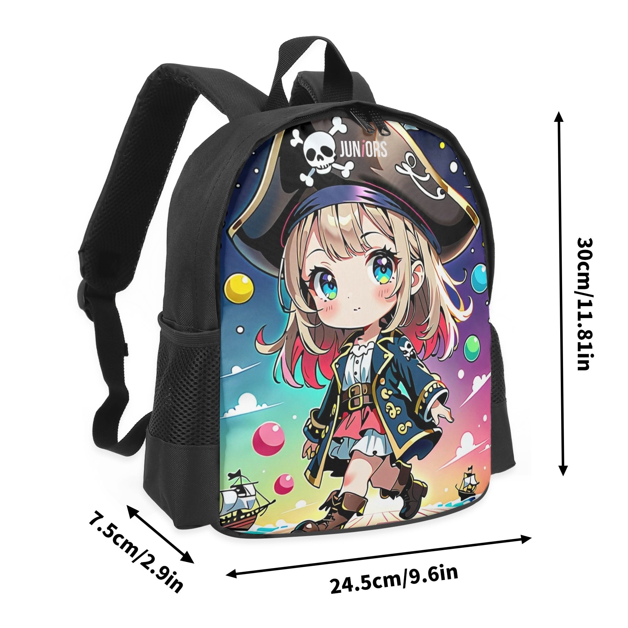 ちびっこ海賊の冒険リュック – 13インチ キッズ用スクールバックパック