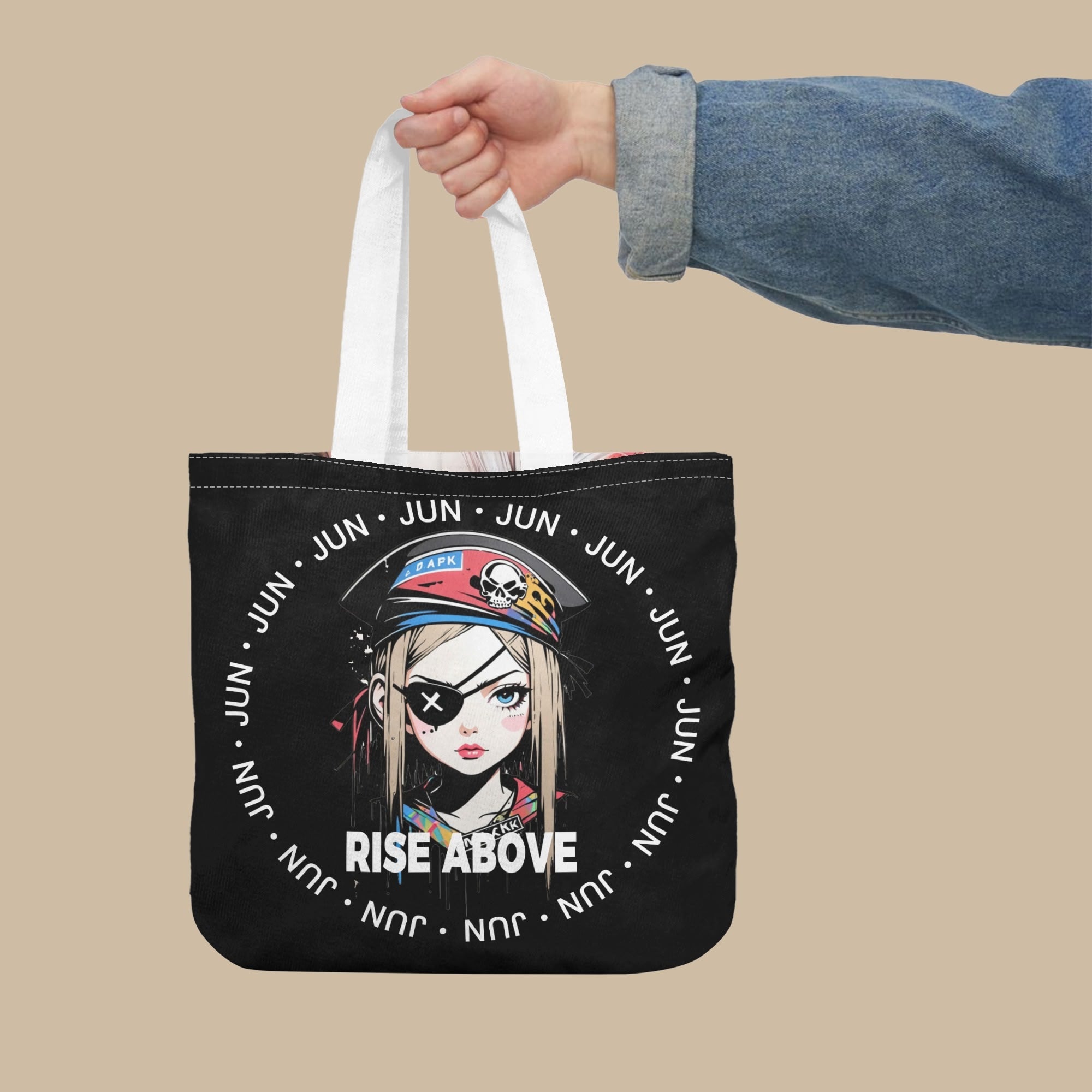RISE ABOVE 01 両面アートトートバッグ