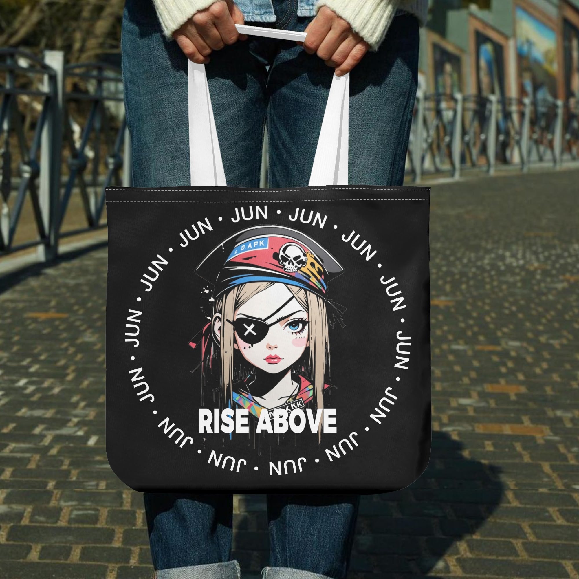 RISE ABOVE 01 両面アートトートバッグ