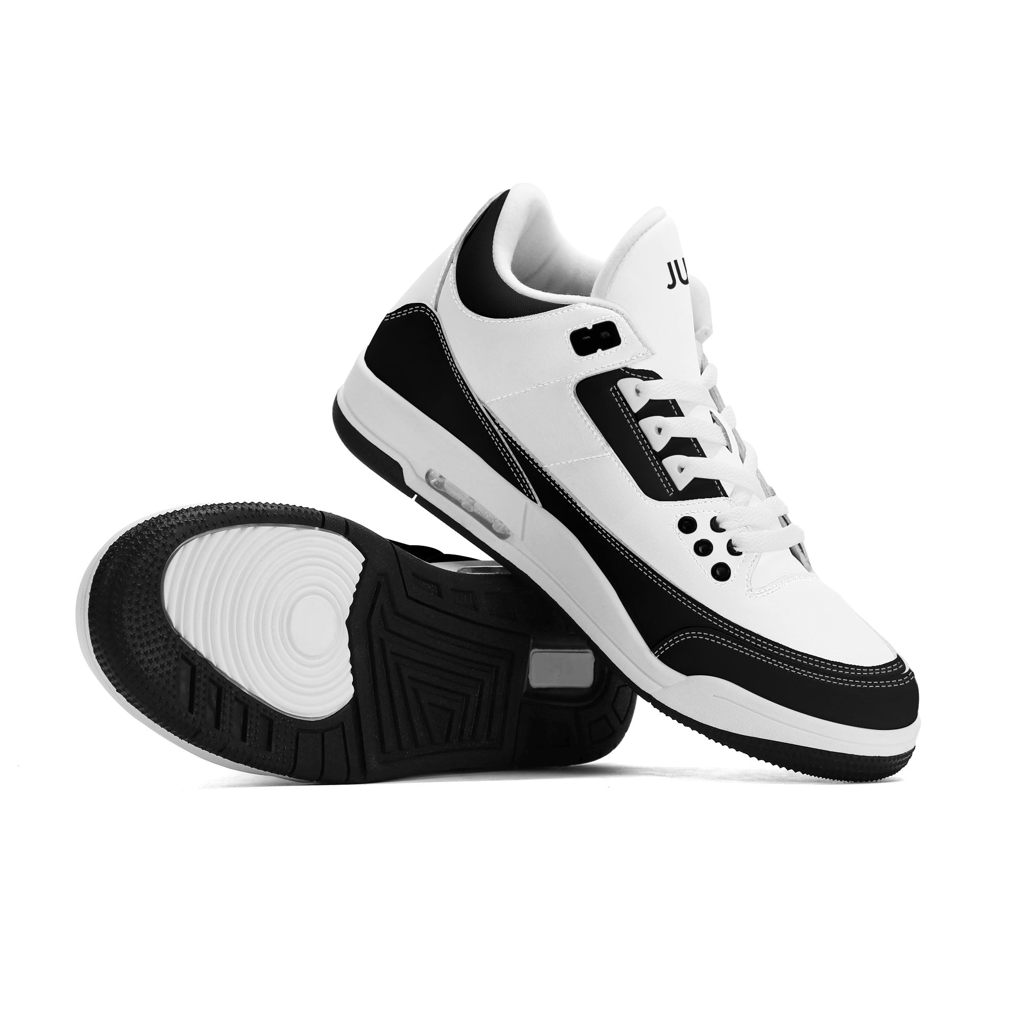JUN RISE ABOVE 01 Women’s Retro High Basketball Sneaker - Black