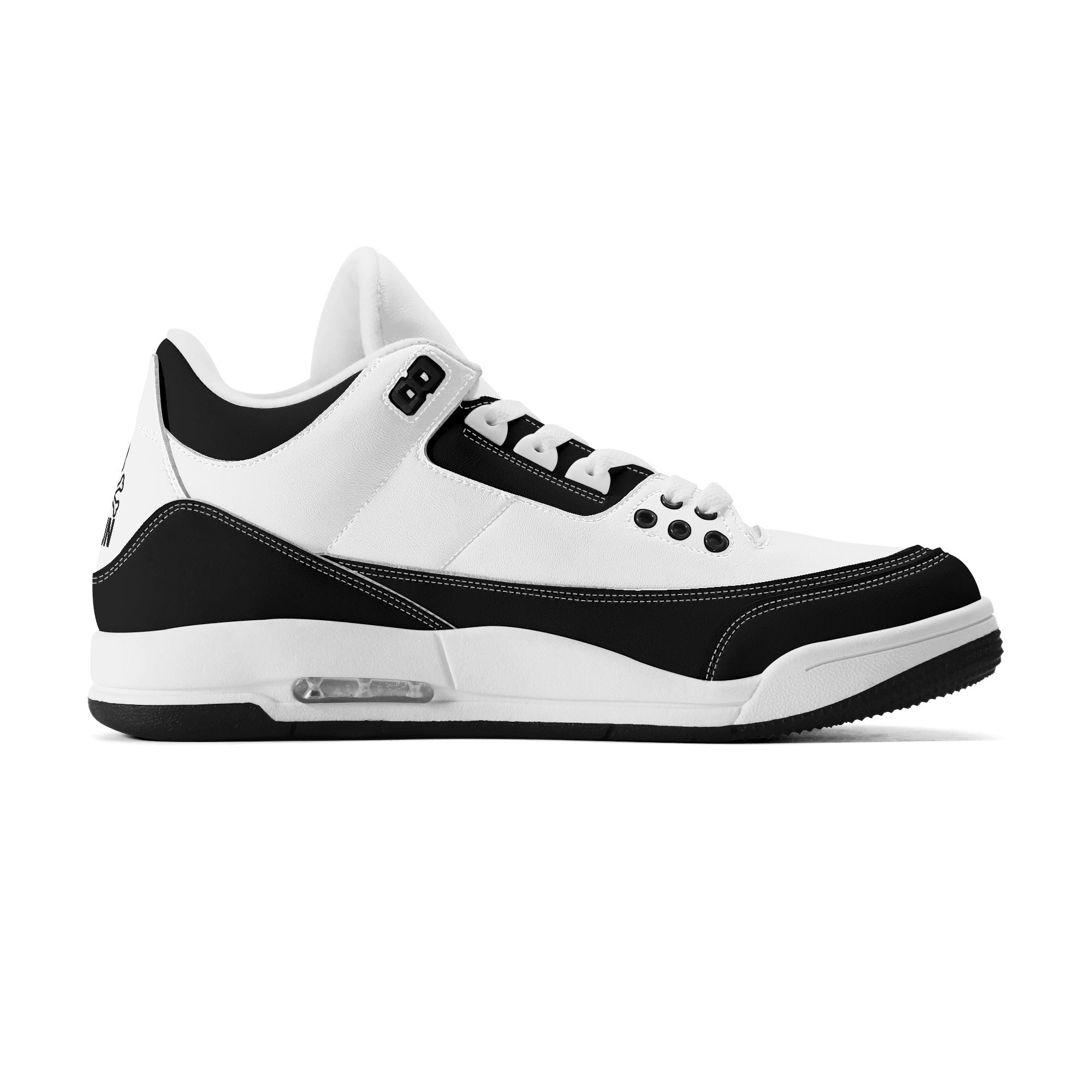 JUN RISE ABOVE 01 Women’s Retro High Basketball Sneaker - Black