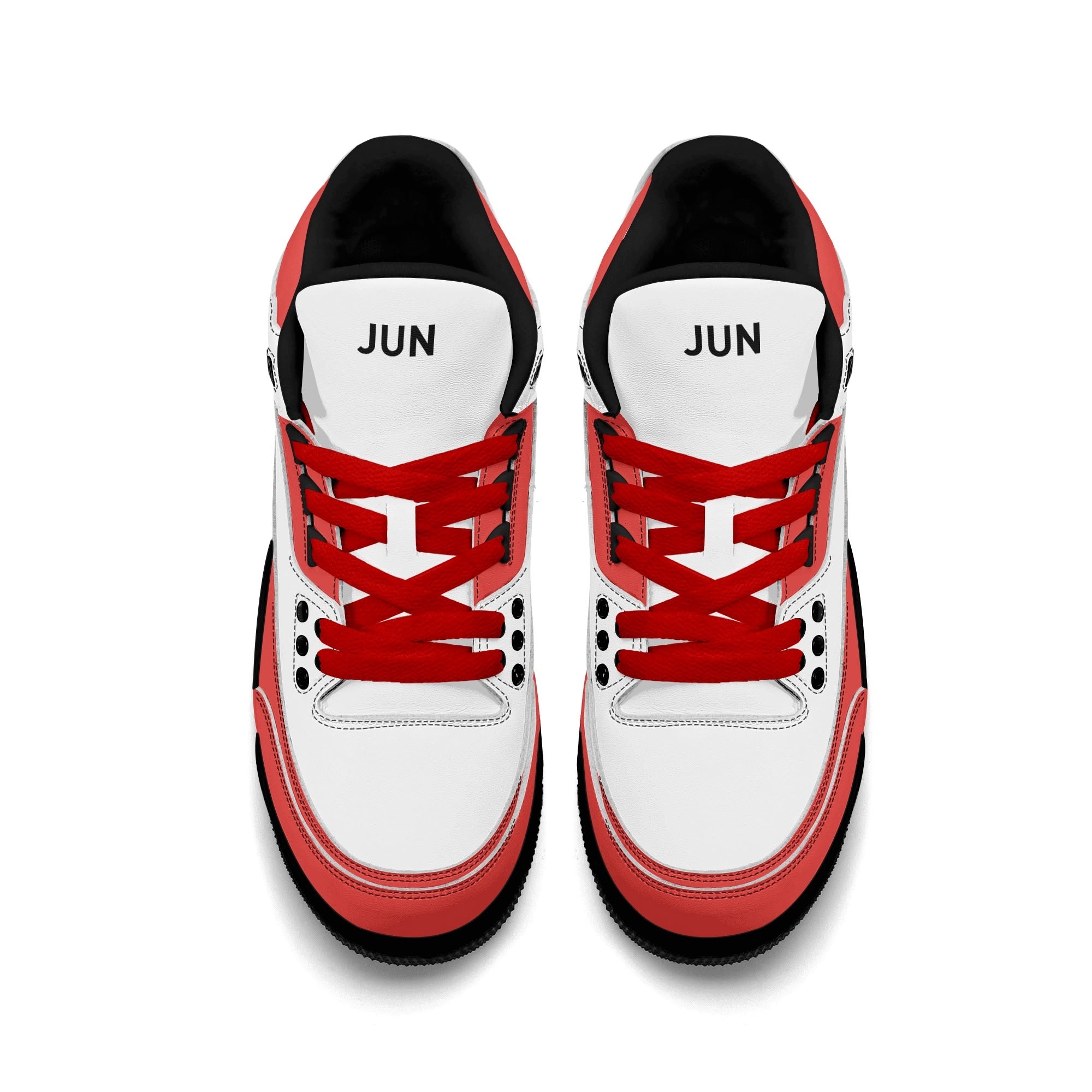 JUN RISE ABOVE 01 Women’s Retro High Basketball Sneaker - Urban Red