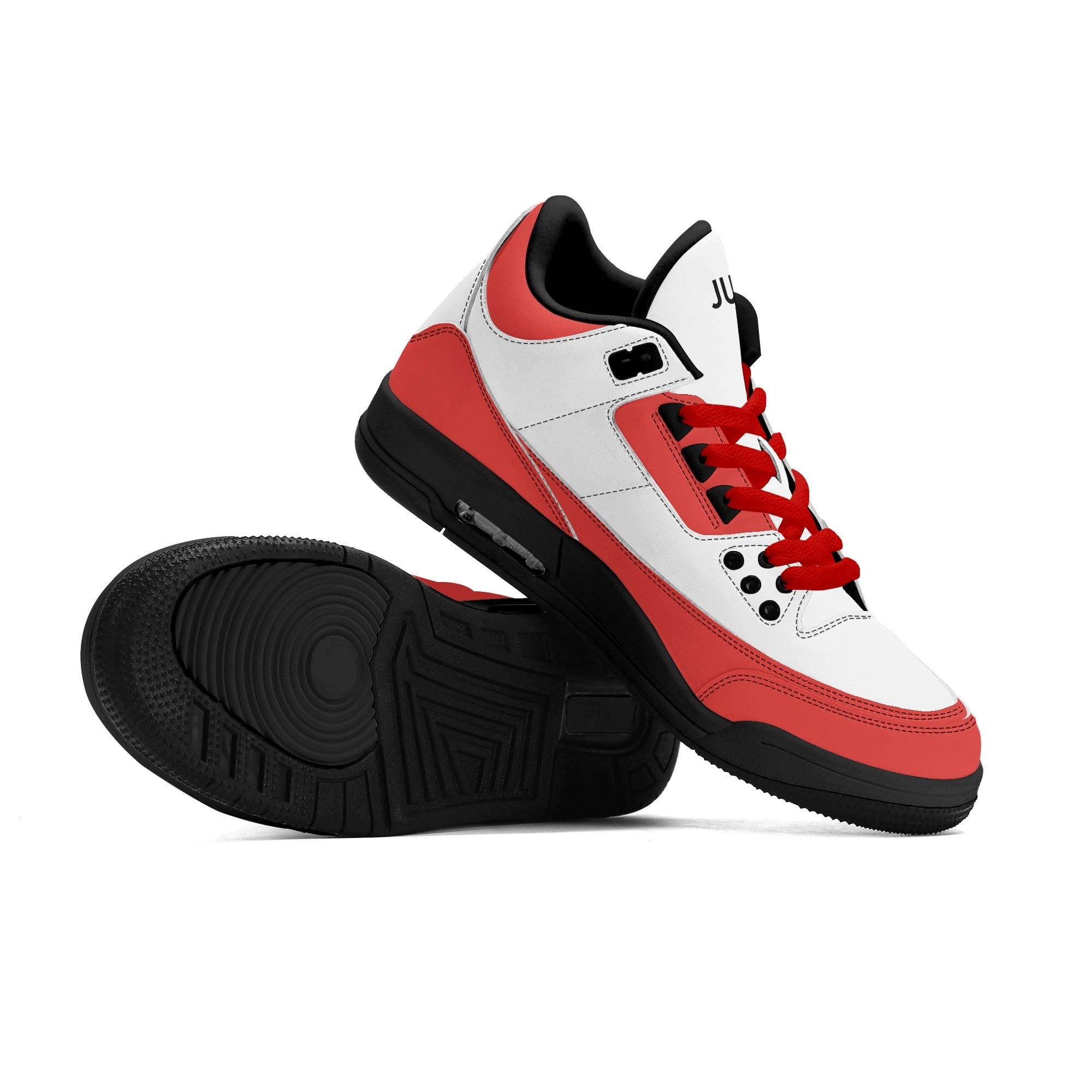 JUN RISE ABOVE 01 Women’s Retro High Basketball Sneaker - Urban Red