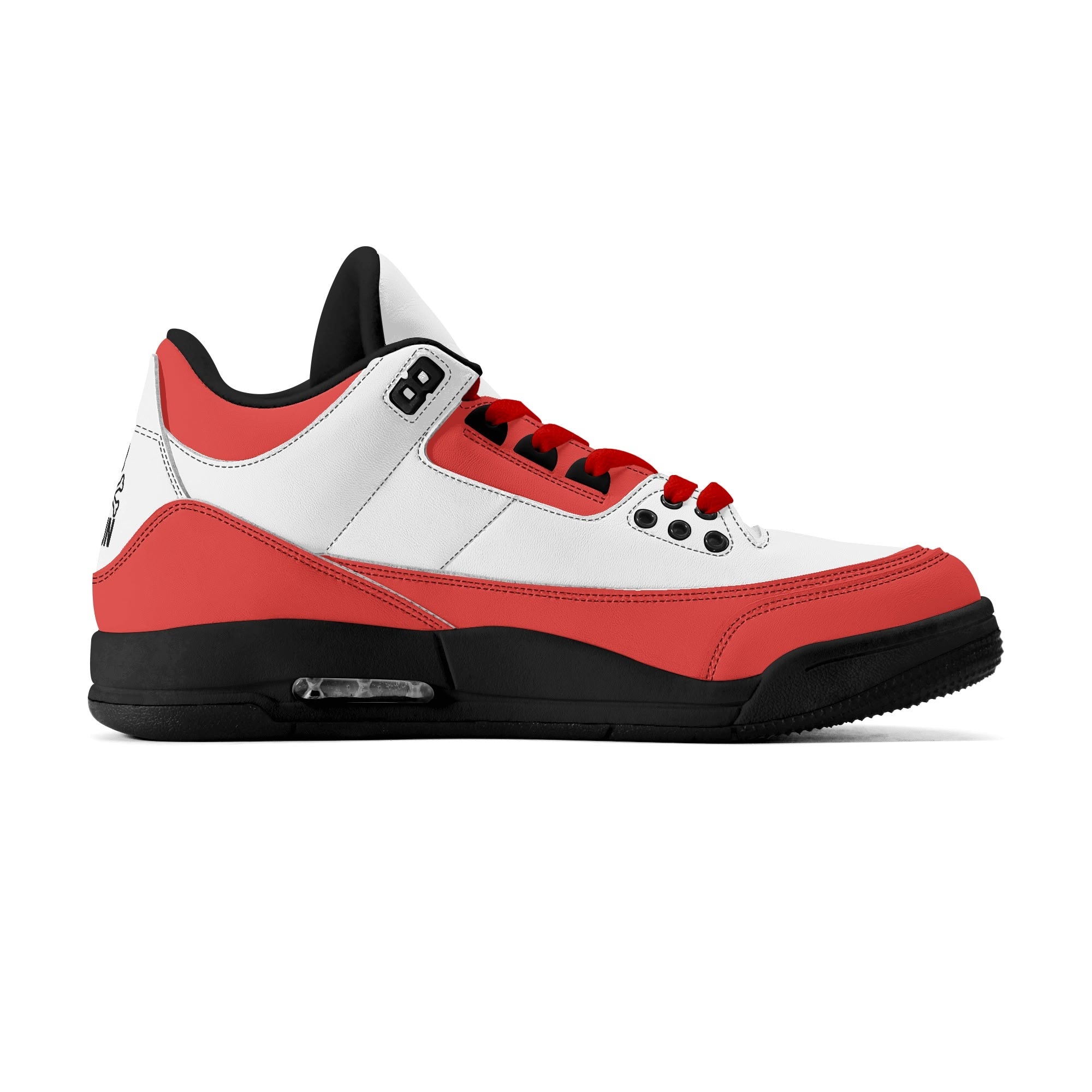 JUN RISE ABOVE 01 Women’s Retro High Basketball Sneaker - Urban Red