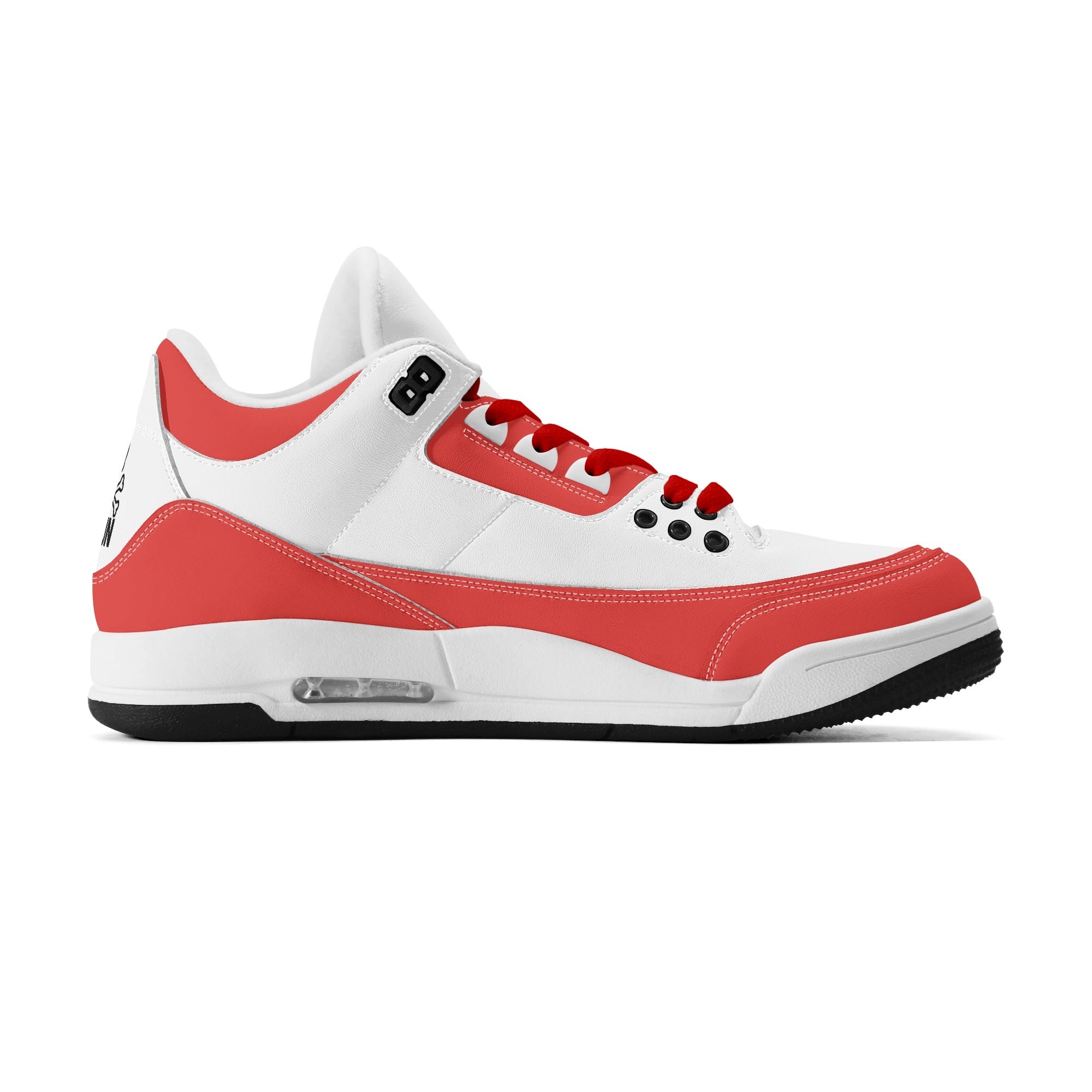 JUN RISE ABOVE 01 Women’s Retro High Basketball Sneaker - Urban Red