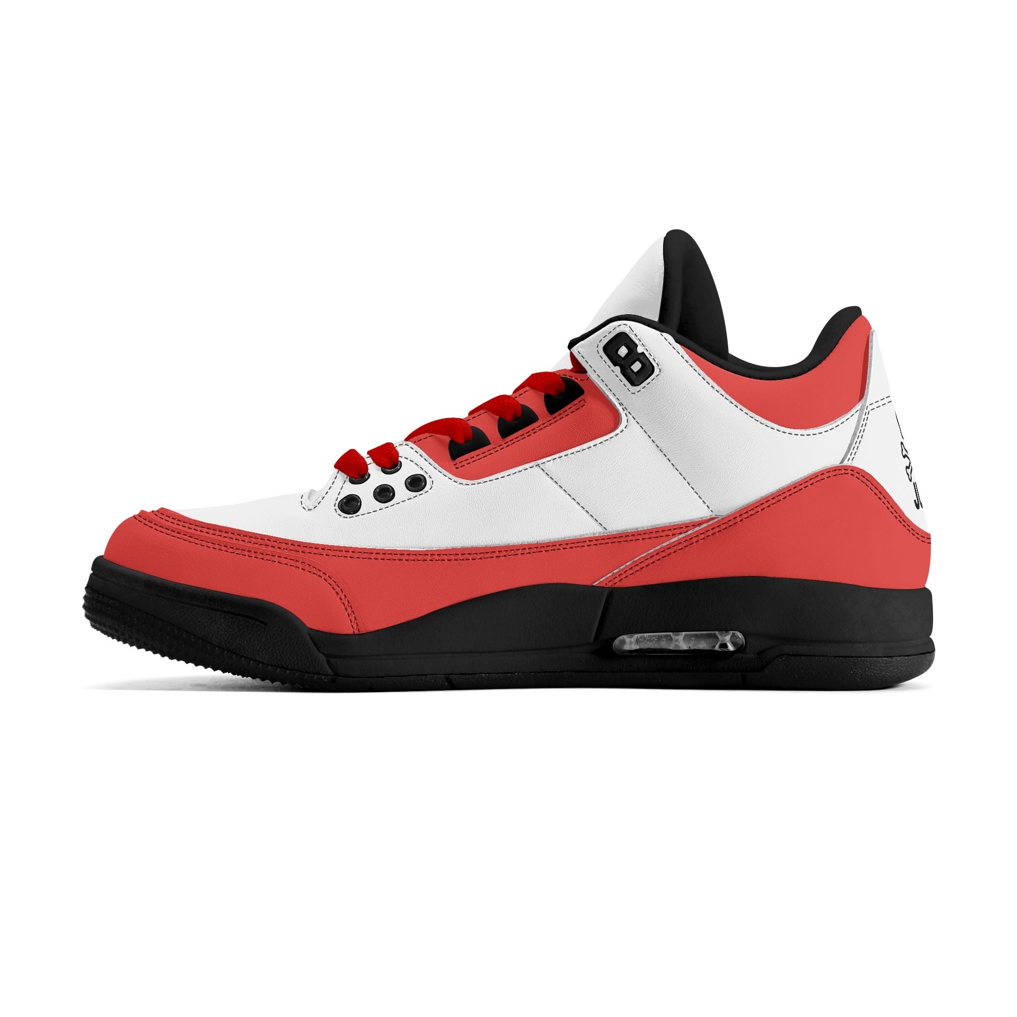 JUN RISE ABOVE 01 Women’s Retro High Basketball Sneaker - Urban Red