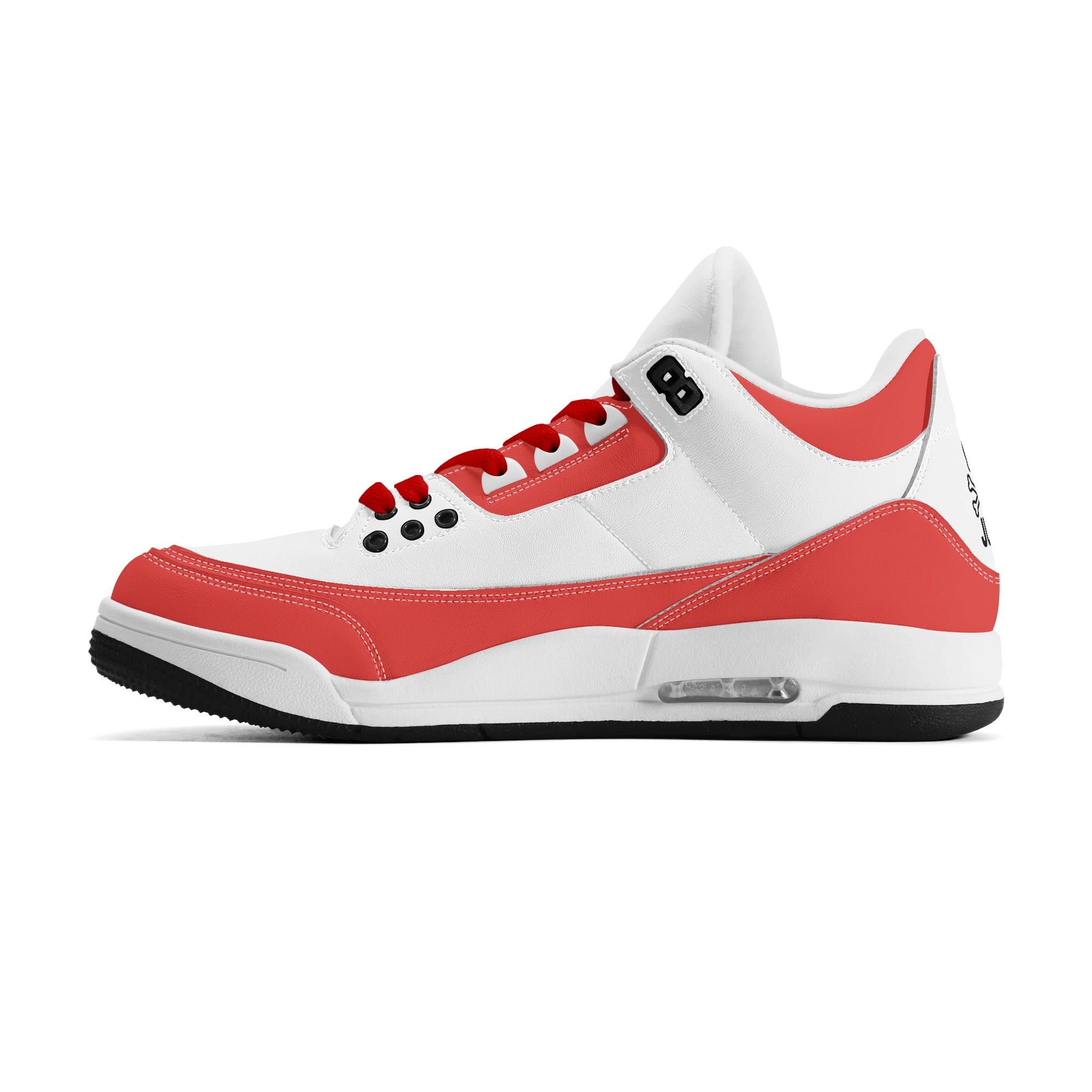 JUN RISE ABOVE 01 Women’s Retro High Basketball Sneaker - Urban Red