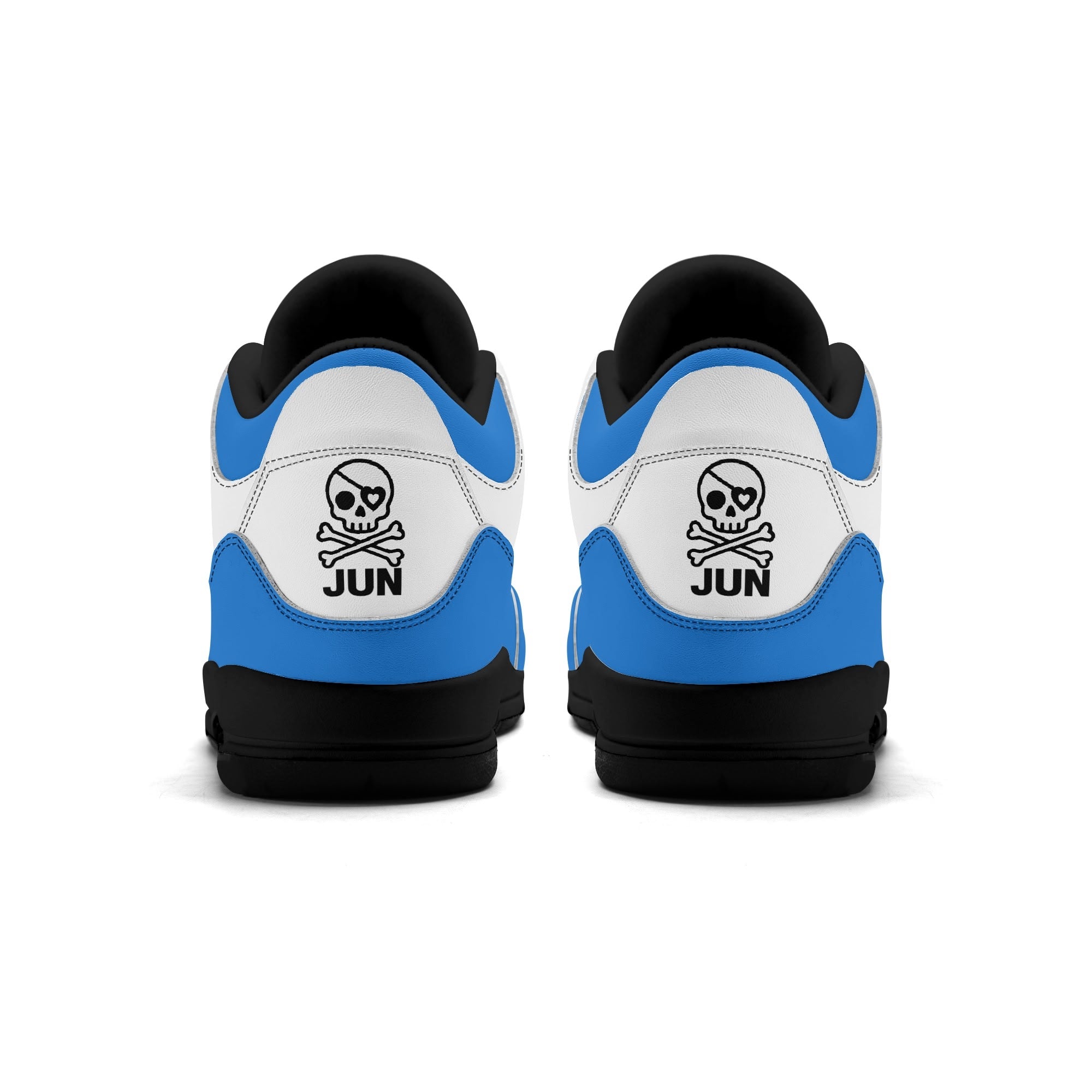JUN RISE ABOVE 01 Women’s Retro High Basketball Sneaker - Urban Blue