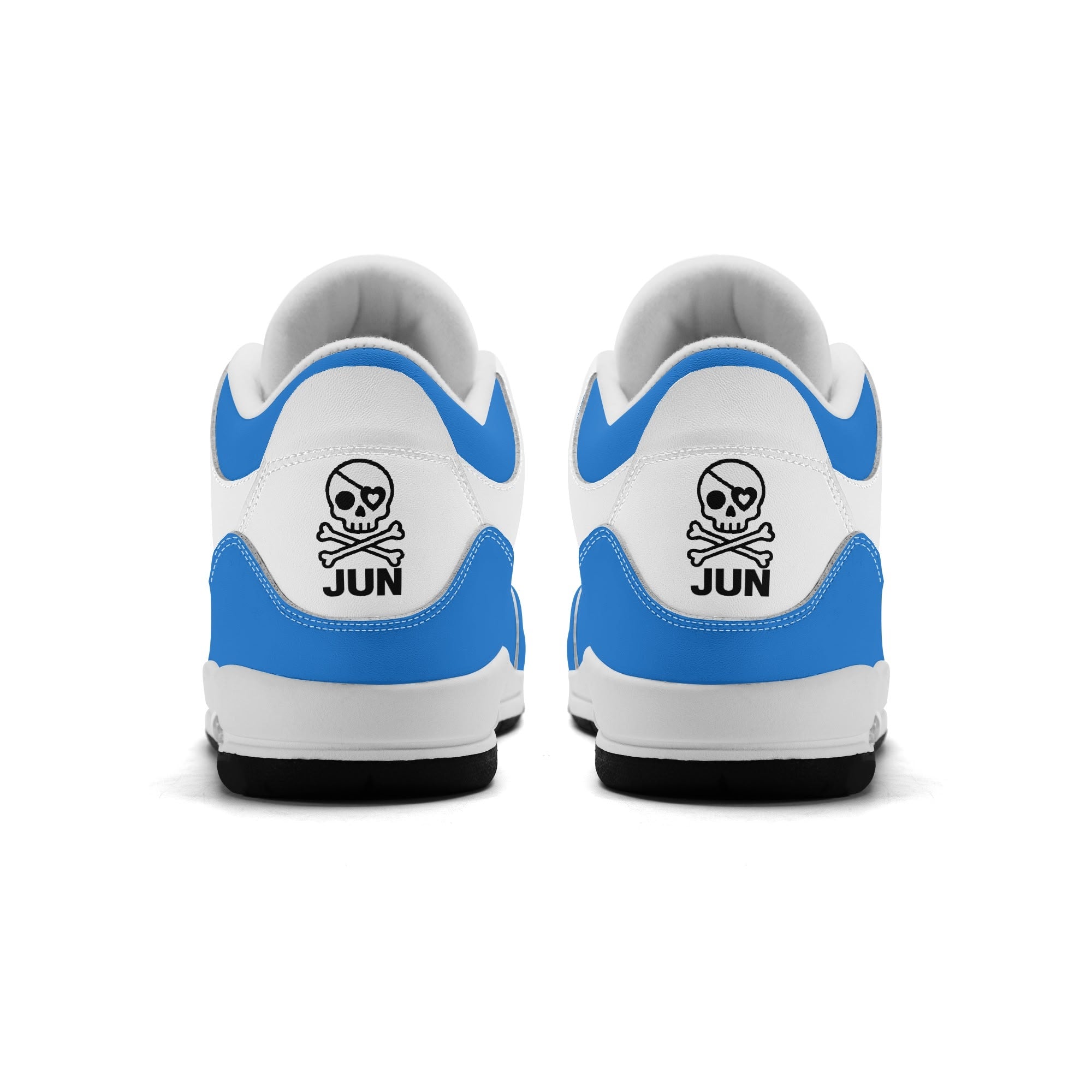 JUN RISE ABOVE 01 Women’s Retro High Basketball Sneaker - Urban Blue
