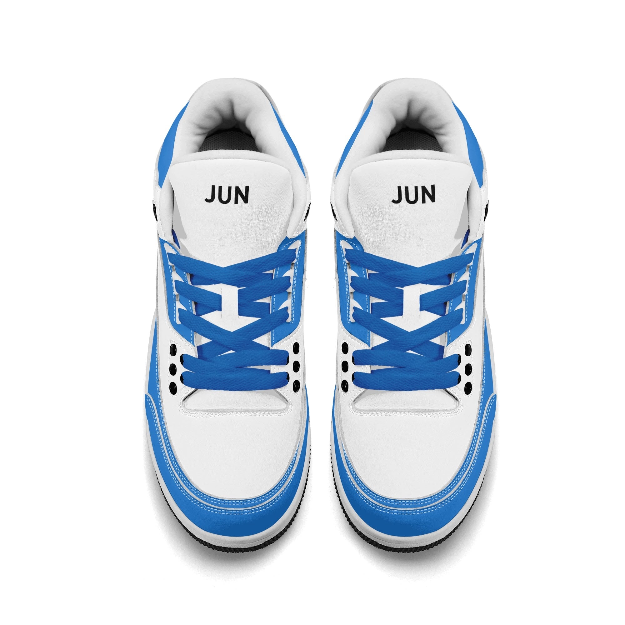 JUN RISE ABOVE 01 Women’s Retro High Basketball Sneaker - Urban Blue
