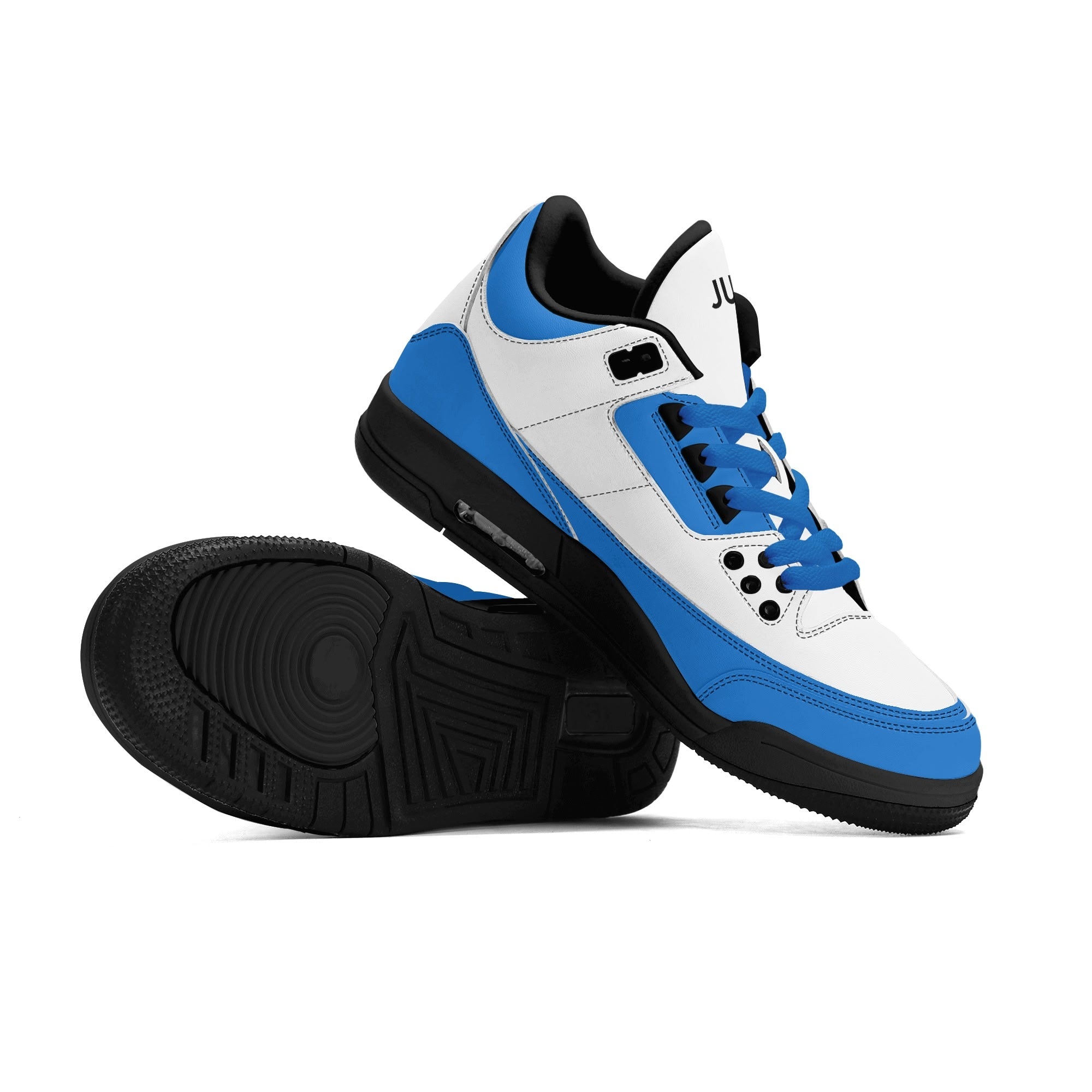 JUN RISE ABOVE 01 Women’s Retro High Basketball Sneaker - Urban Blue