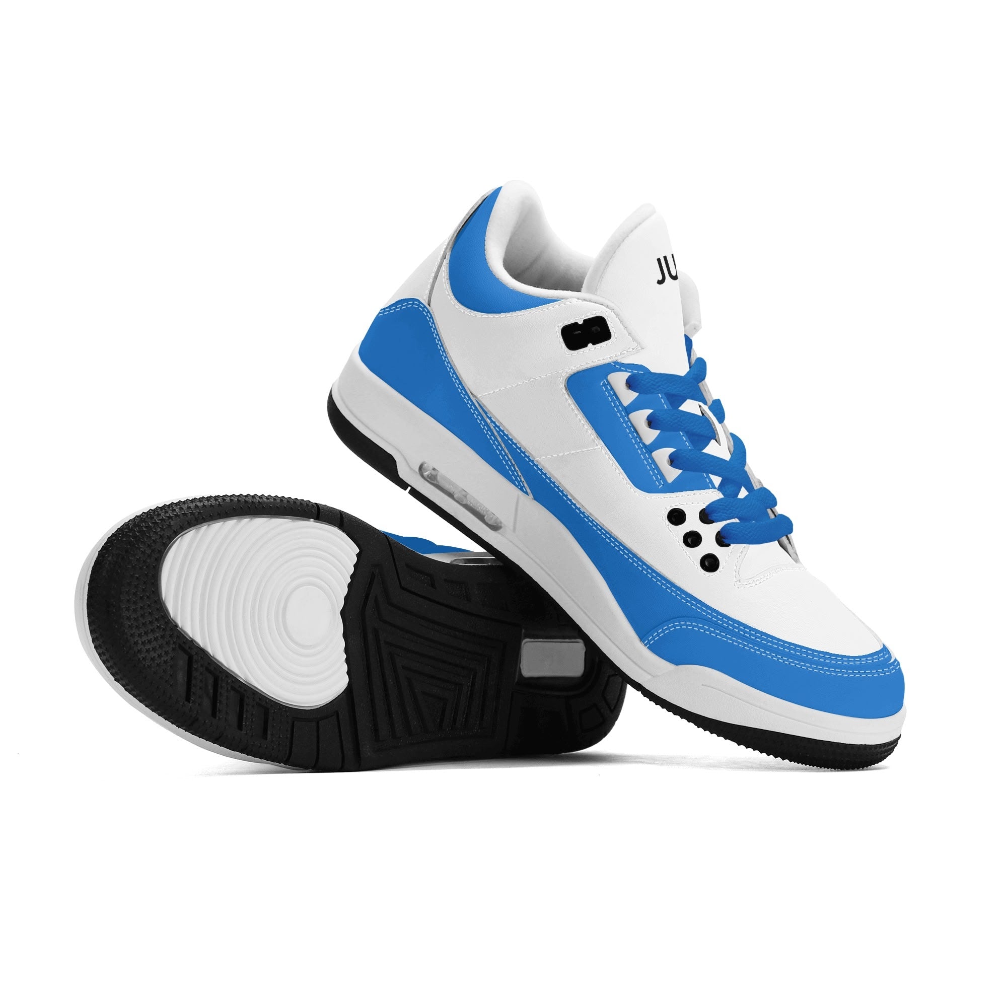 JUN RISE ABOVE 01 Women’s Retro High Basketball Sneaker - Urban Blue