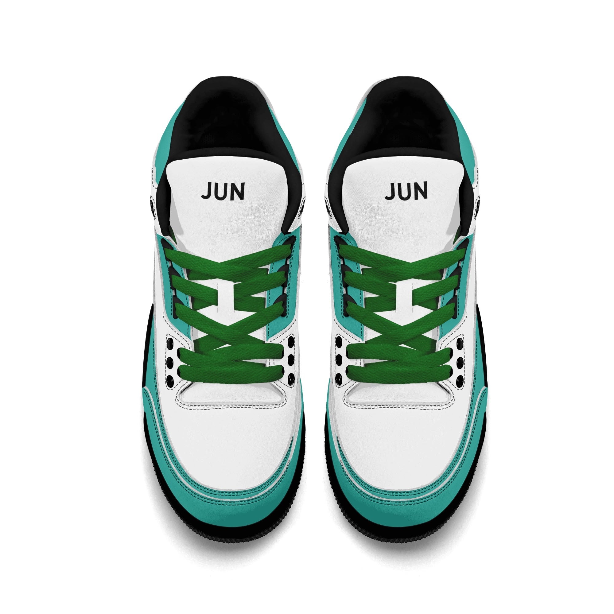 JUN RISE ABOVE 01 Women’s Retro High Basketball Sneaker - Urban Mint