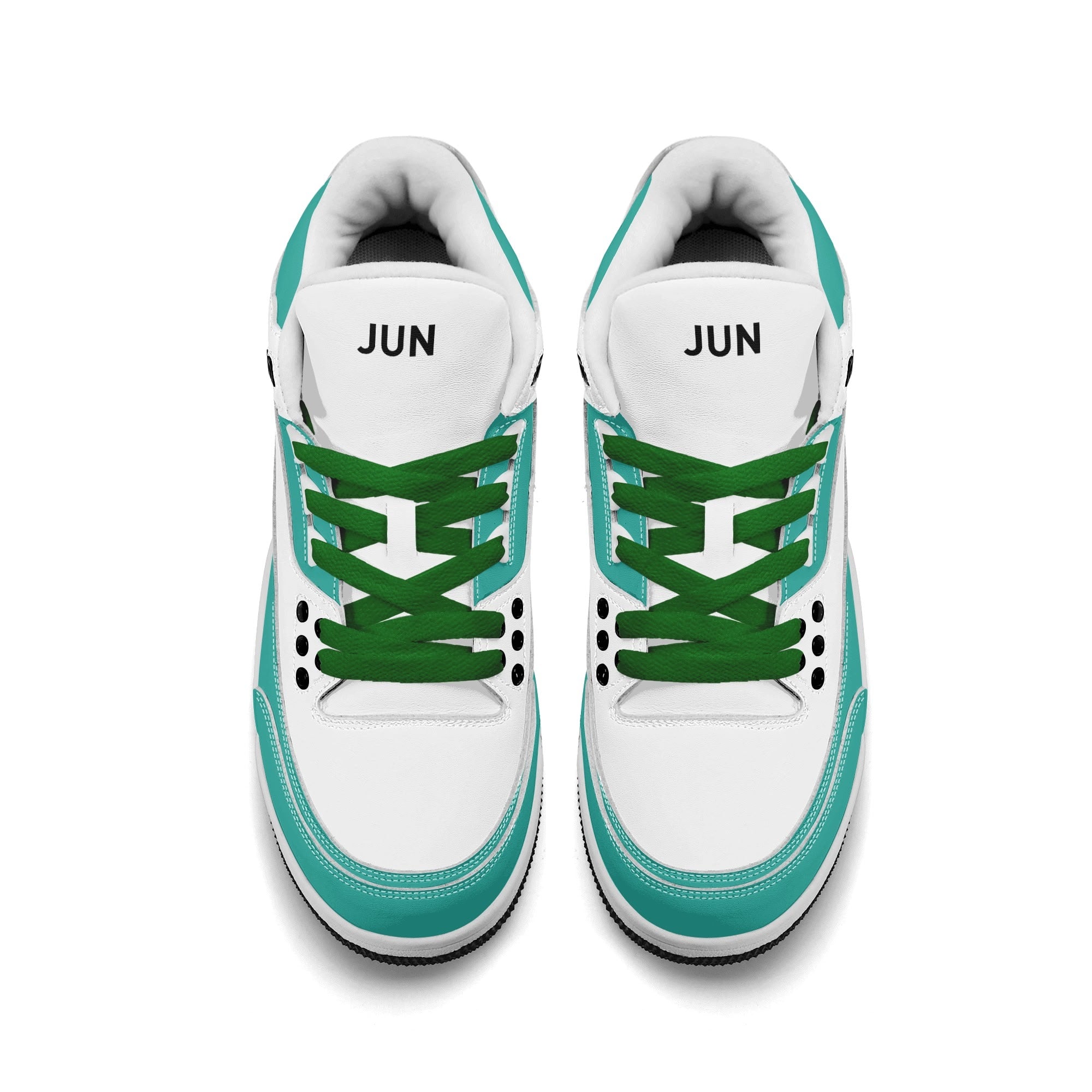 JUN RISE ABOVE 01 Women’s Retro High Basketball Sneaker - Urban Mint