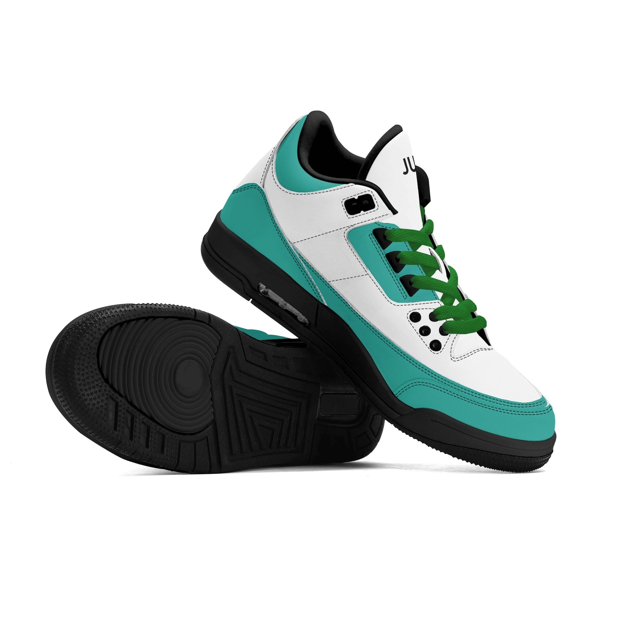 JUN RISE ABOVE 01 Women’s Retro High Basketball Sneaker - Urban Mint