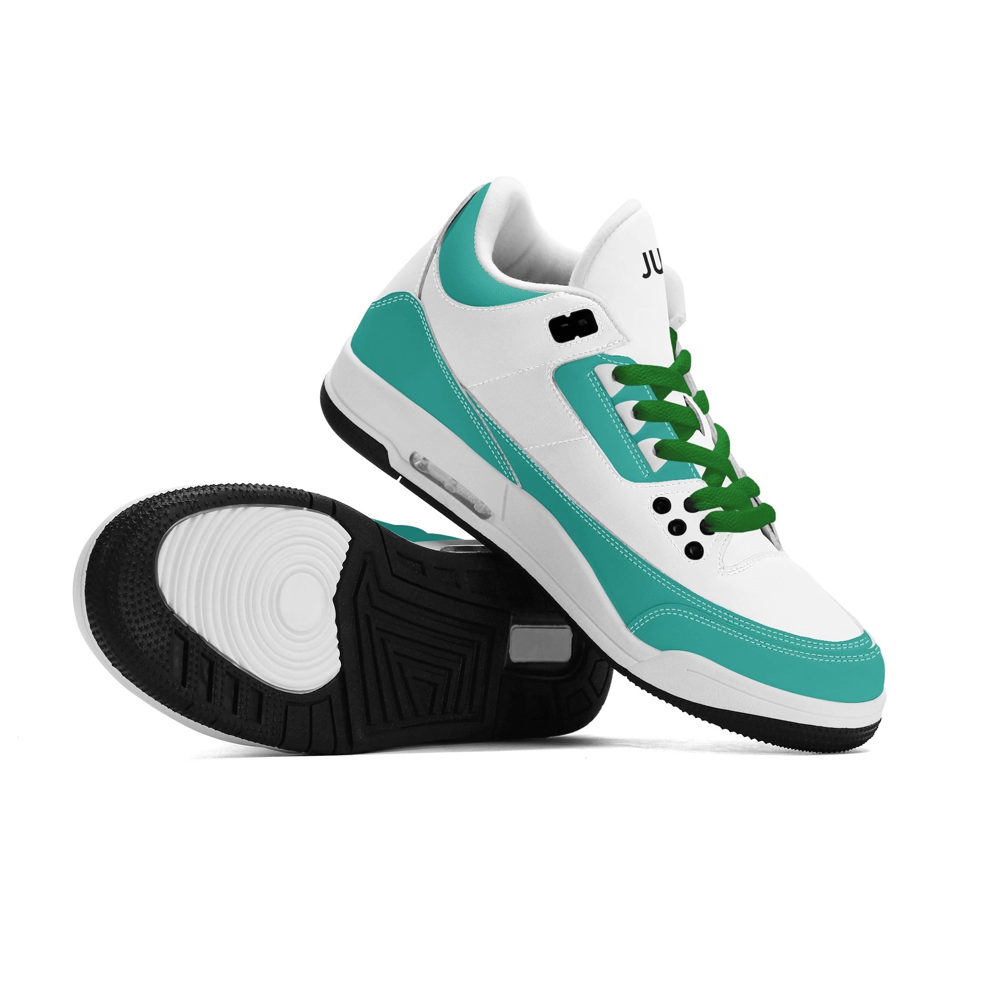 JUN RISE ABOVE 01 Women’s Retro High Basketball Sneaker - Urban Mint