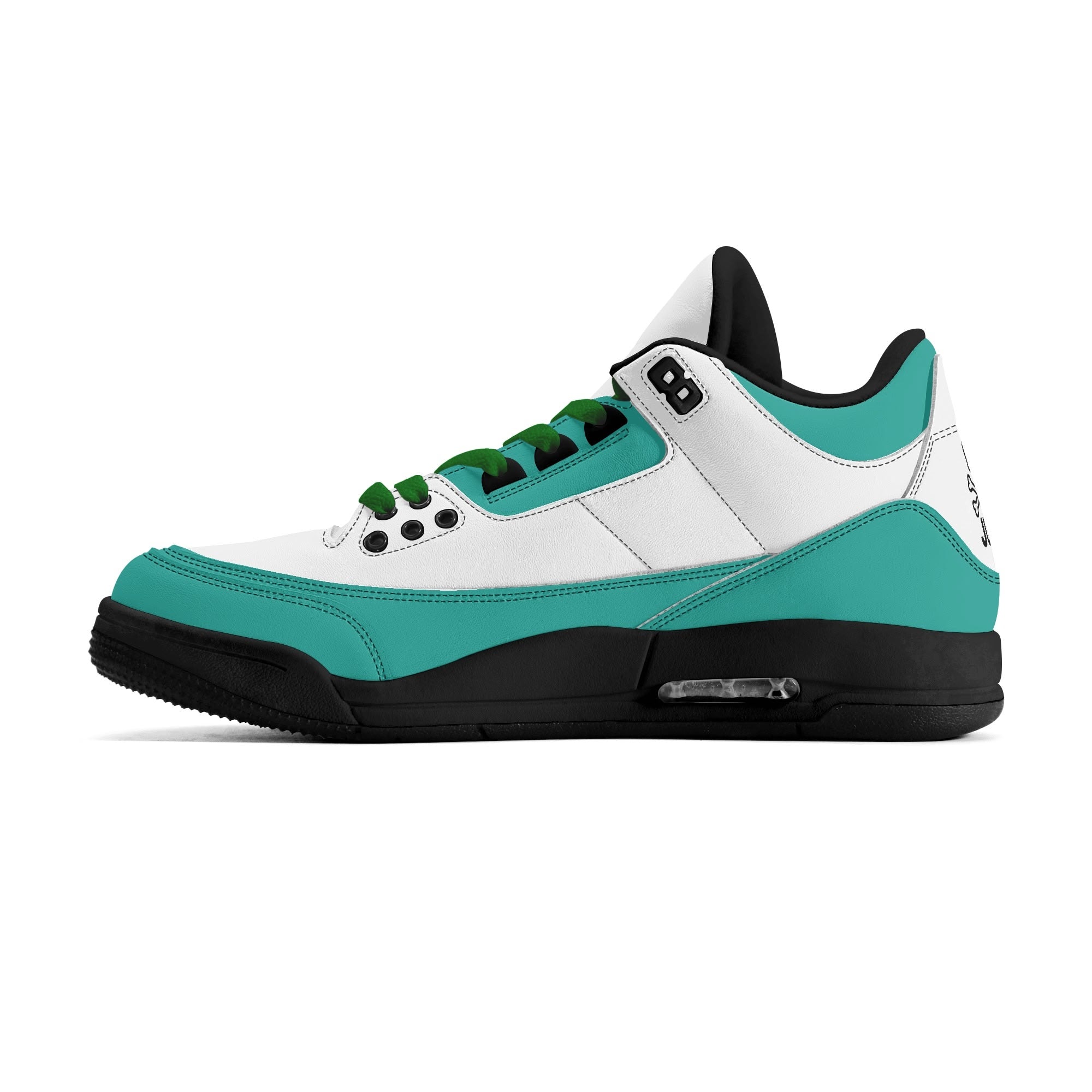 JUN RISE ABOVE 01 Women’s Retro High Basketball Sneaker - Urban Mint