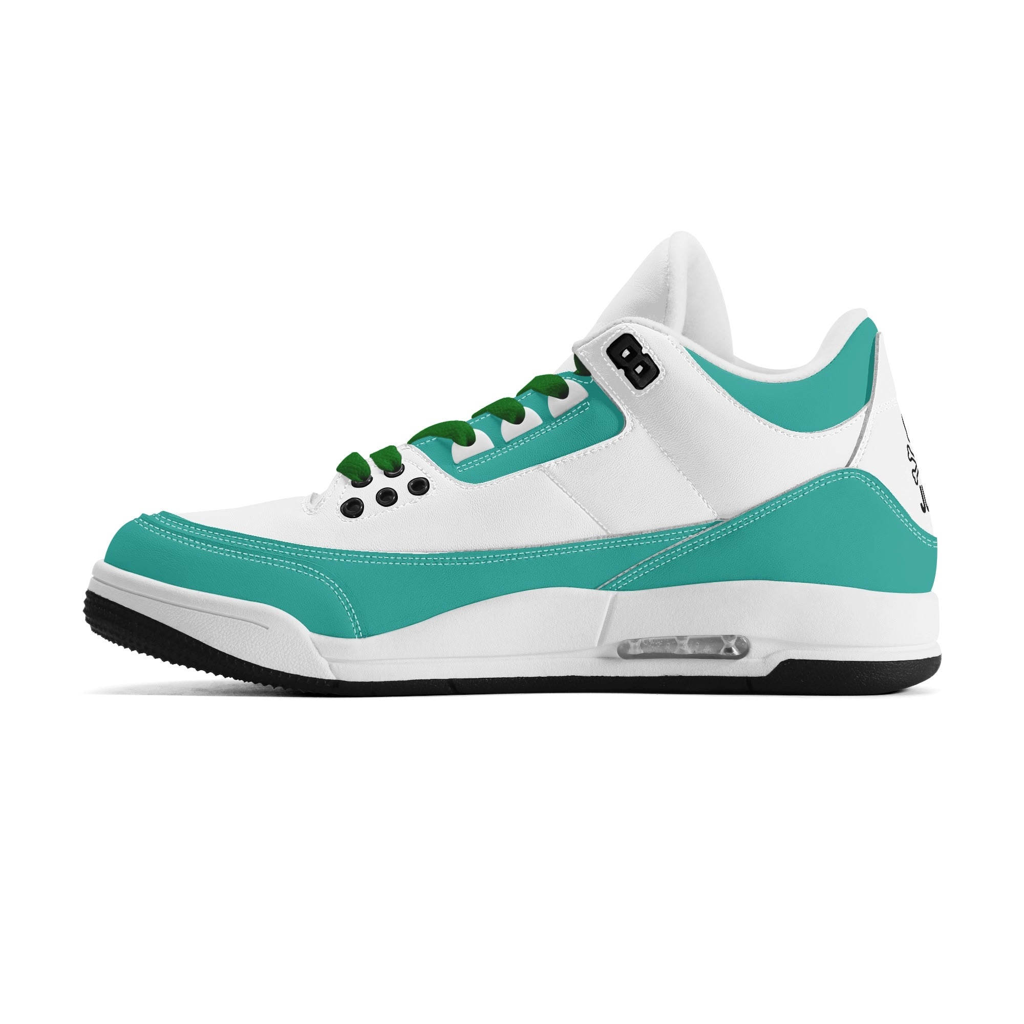 JUN RISE ABOVE 01 Women’s Retro High Basketball Sneaker - Urban Mint