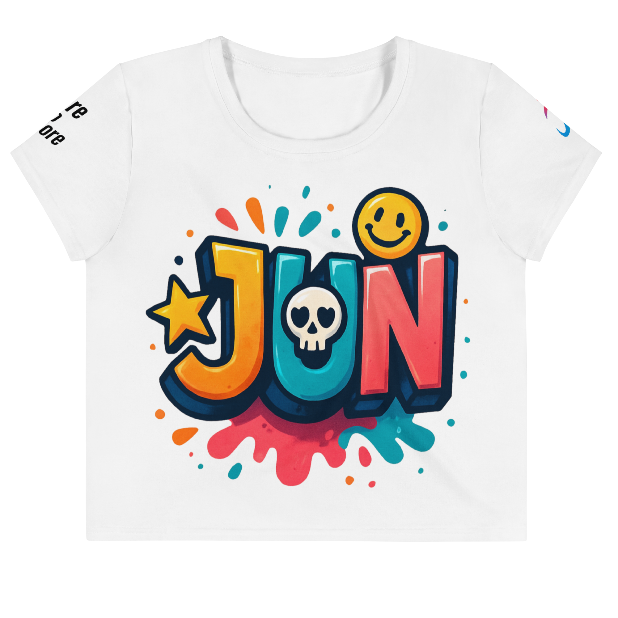 JUN CORE 01 – UNBREAKABLE SPIRIT CROP TEE(White Edition)