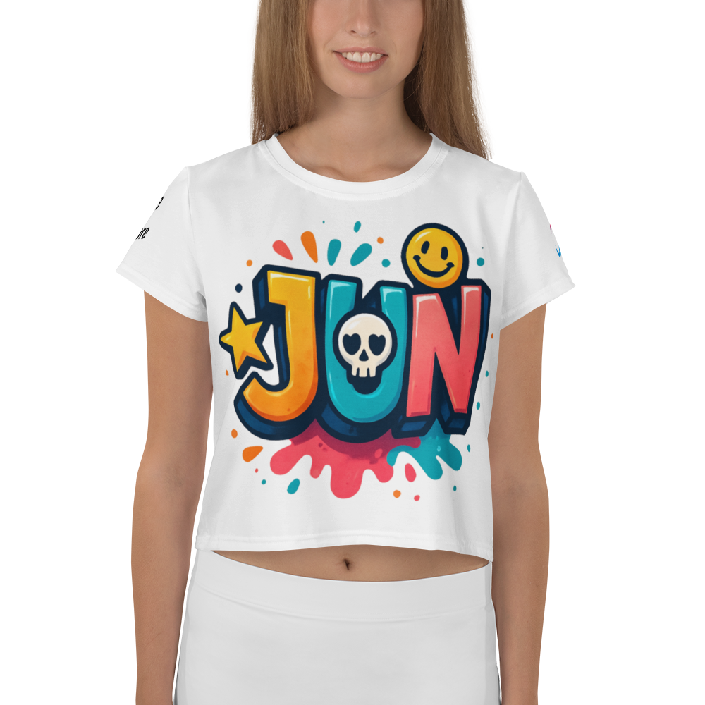 JUN CORE 01 – UNBREAKABLE SPIRIT CROP TEE(White Edition)