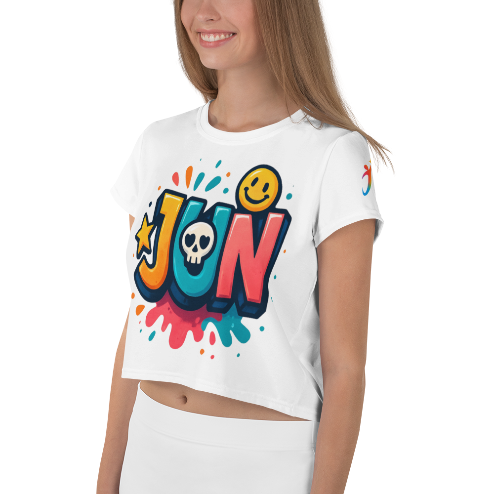 JUN CORE 01 – UNBREAKABLE SPIRIT CROP TEE(White Edition)