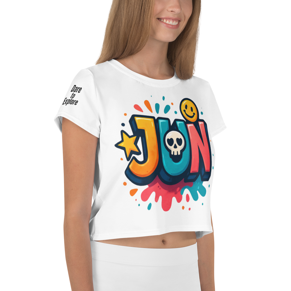 JUN CORE 01 – UNBREAKABLE SPIRIT CROP TEE(White Edition)