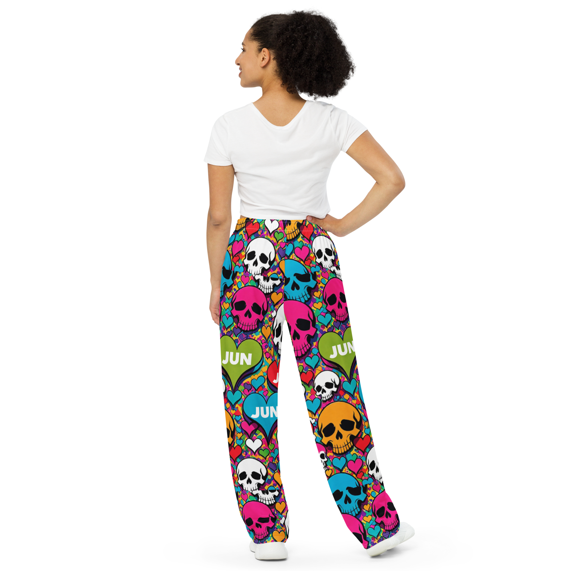 SKULL POP REBEL 01 Wide-Leg Pants