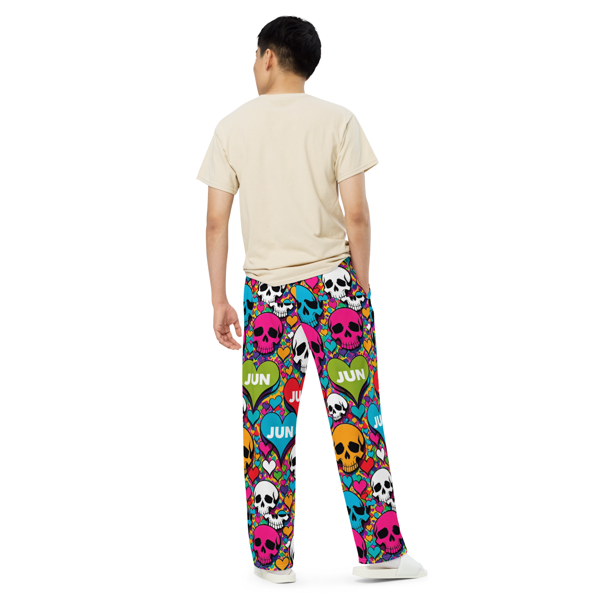 SKULL POP REBEL 01 Wide-Leg Pants
