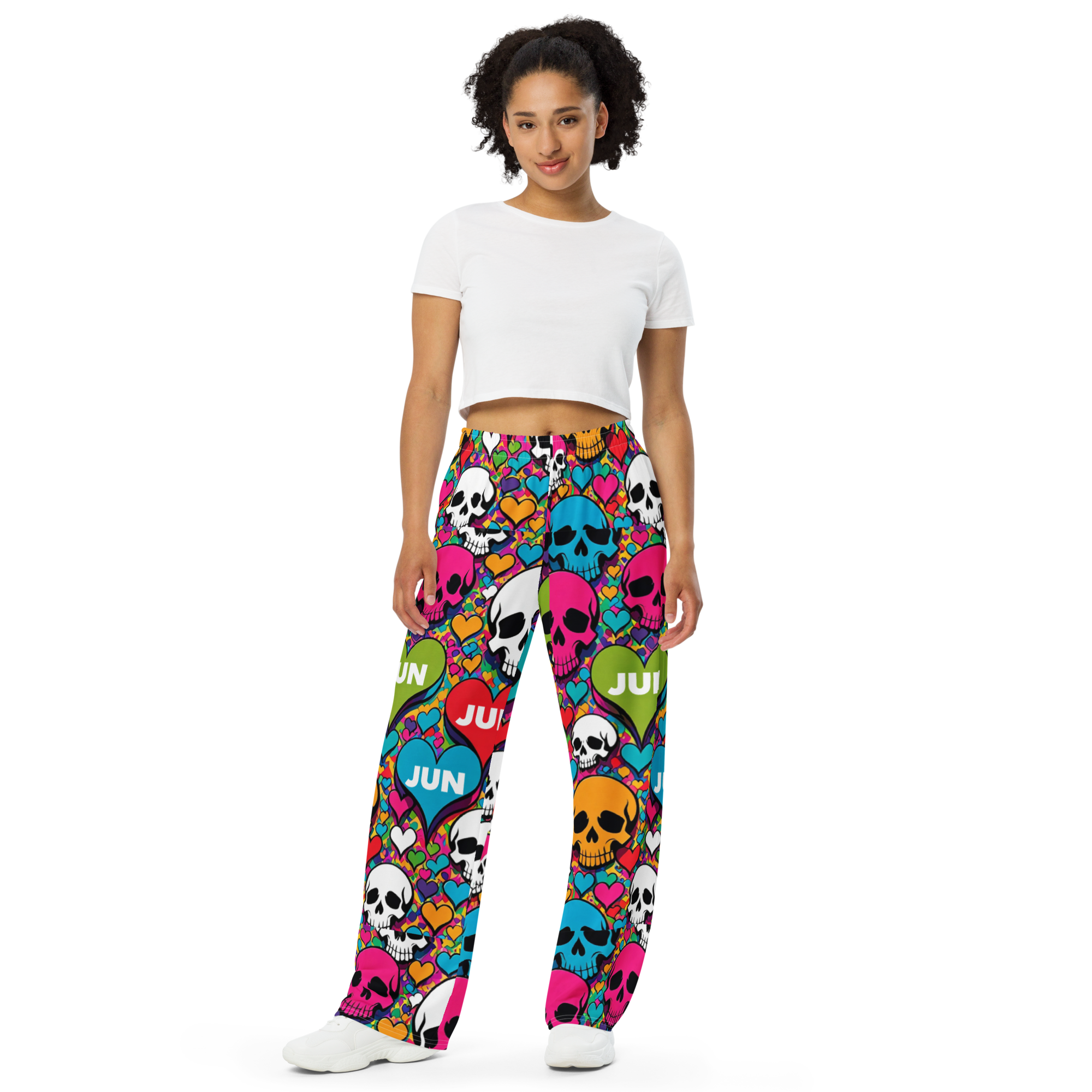 SKULL POP REBEL 01 Wide-Leg Pants