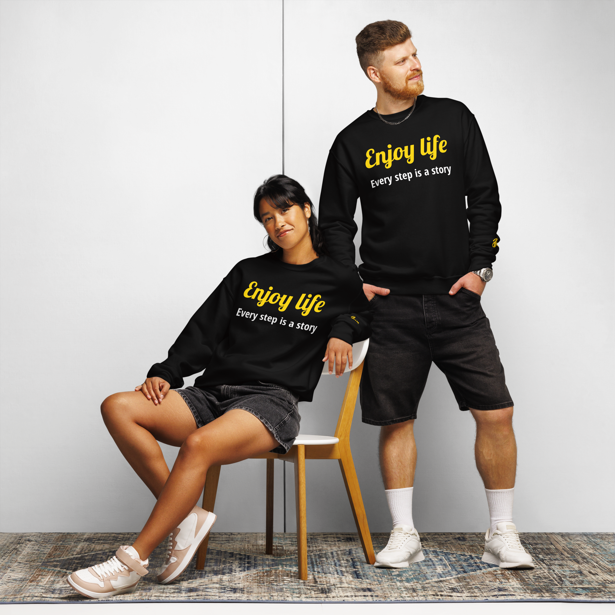 Enjoy Life 11 Crew neck sweatshirt Black