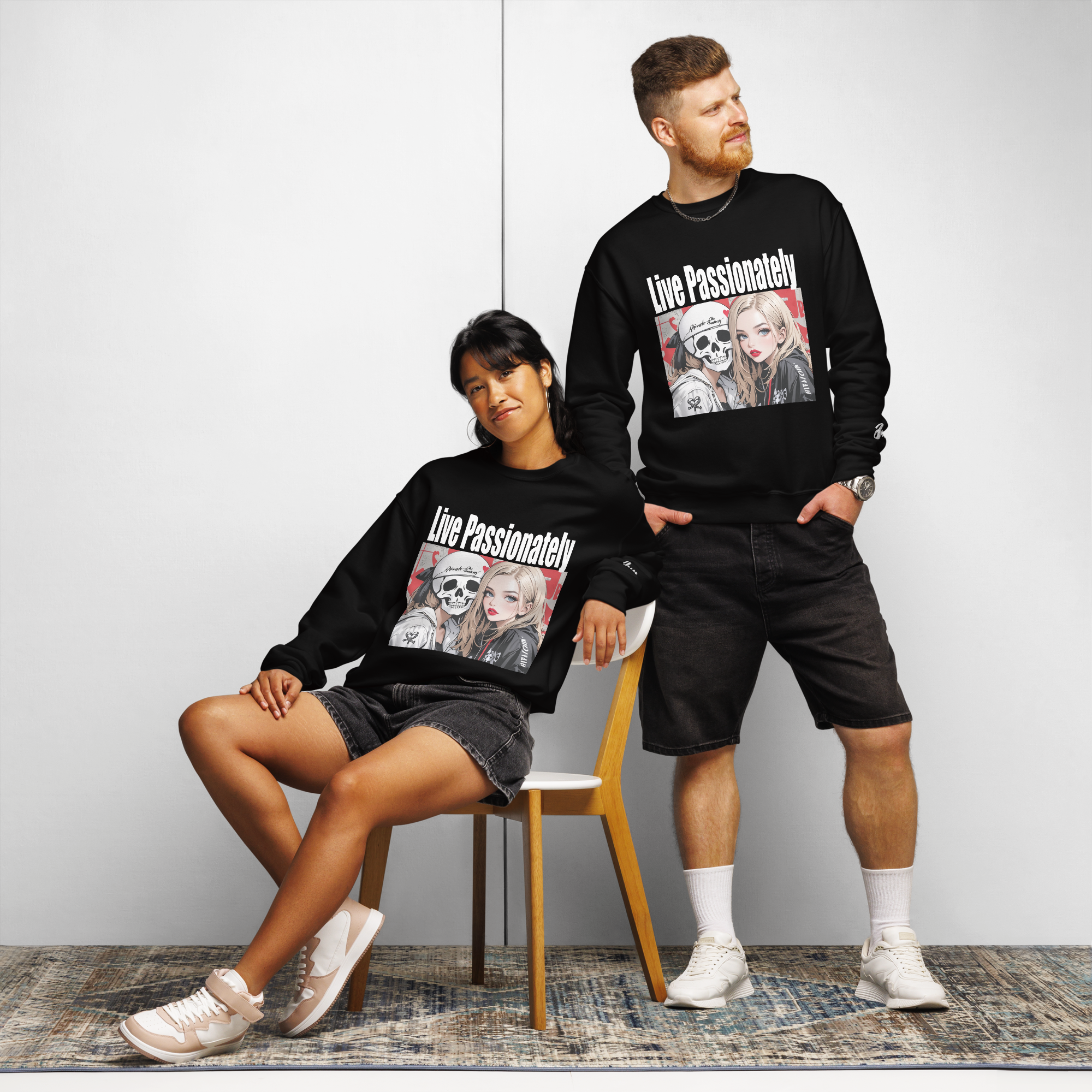 Live Passionately 02 Crew neck sweatshirt 2