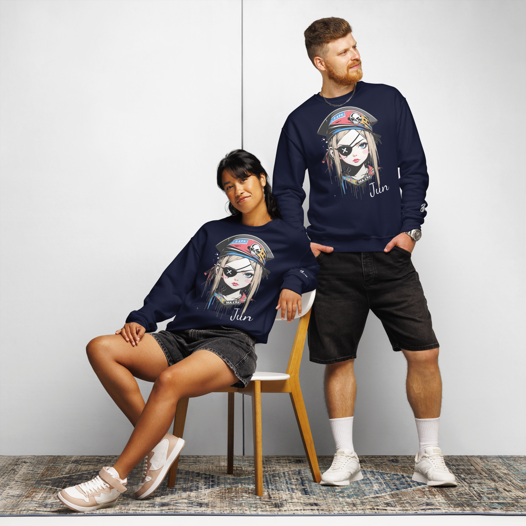 Jun 01 Crew neck sweatshirt Navy