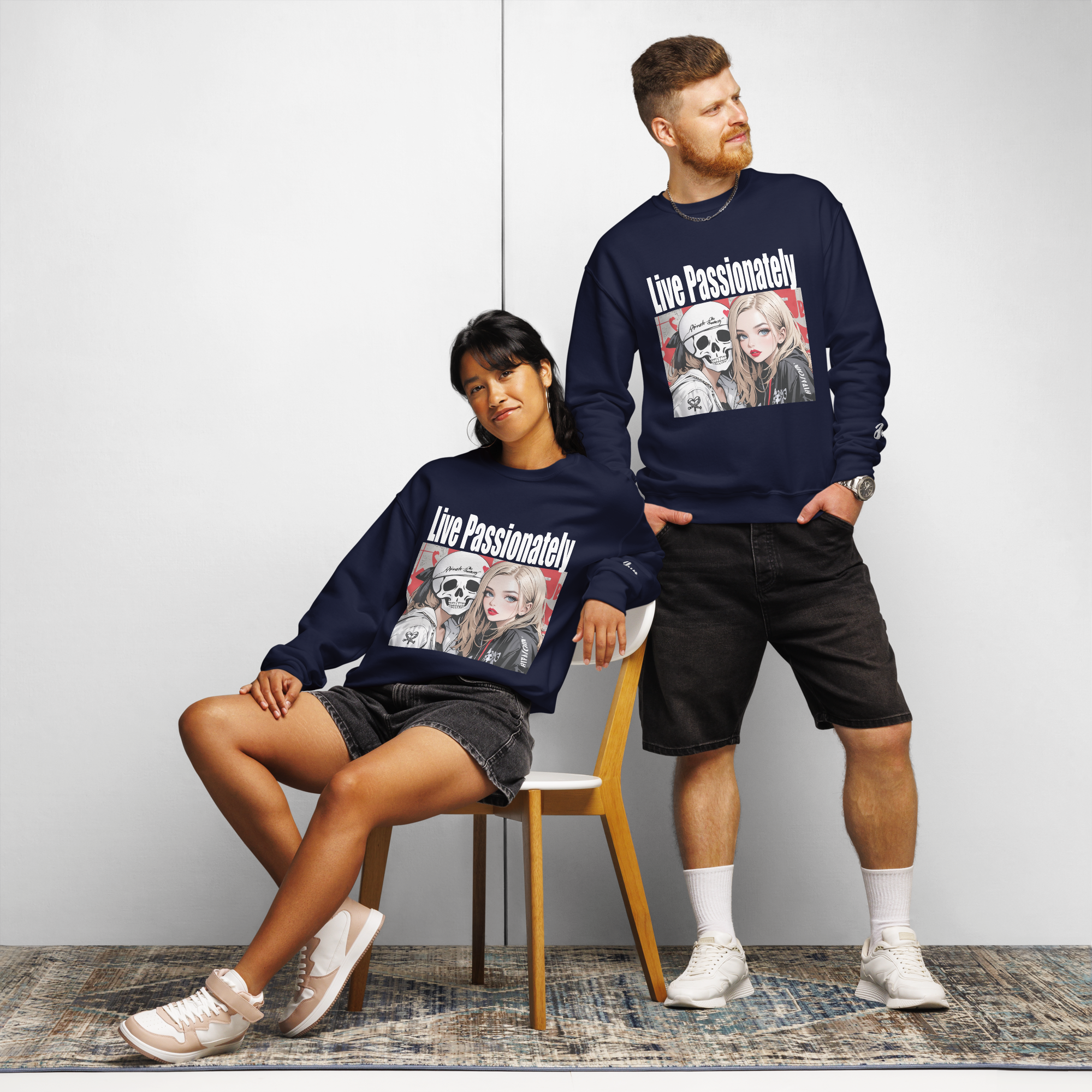 Live Passionately 02 Crew neck sweatshirt 2