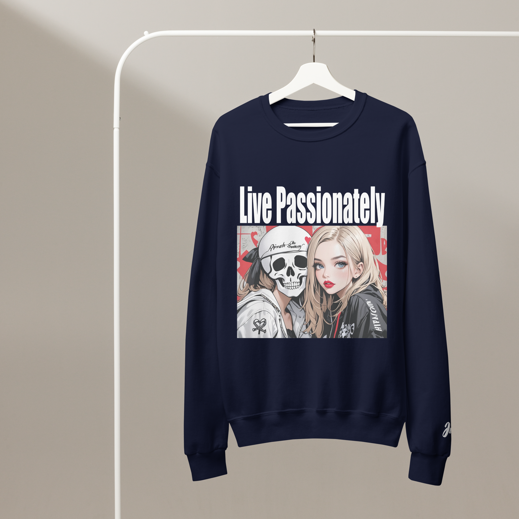 Live Passionately 02 Crew neck sweatshirt 2