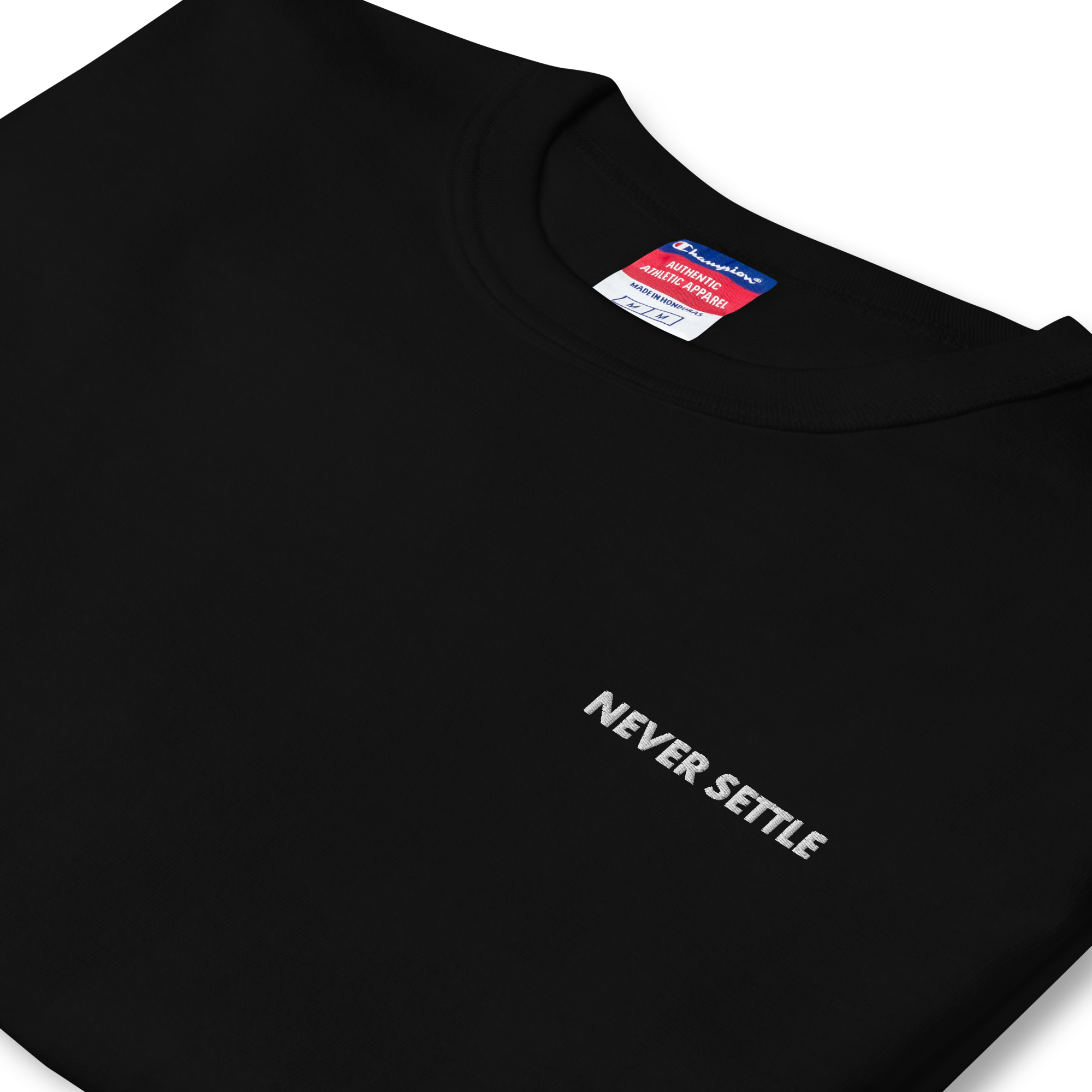 NEVER SETTLE 01 Men's Champion T-Shirt 2
