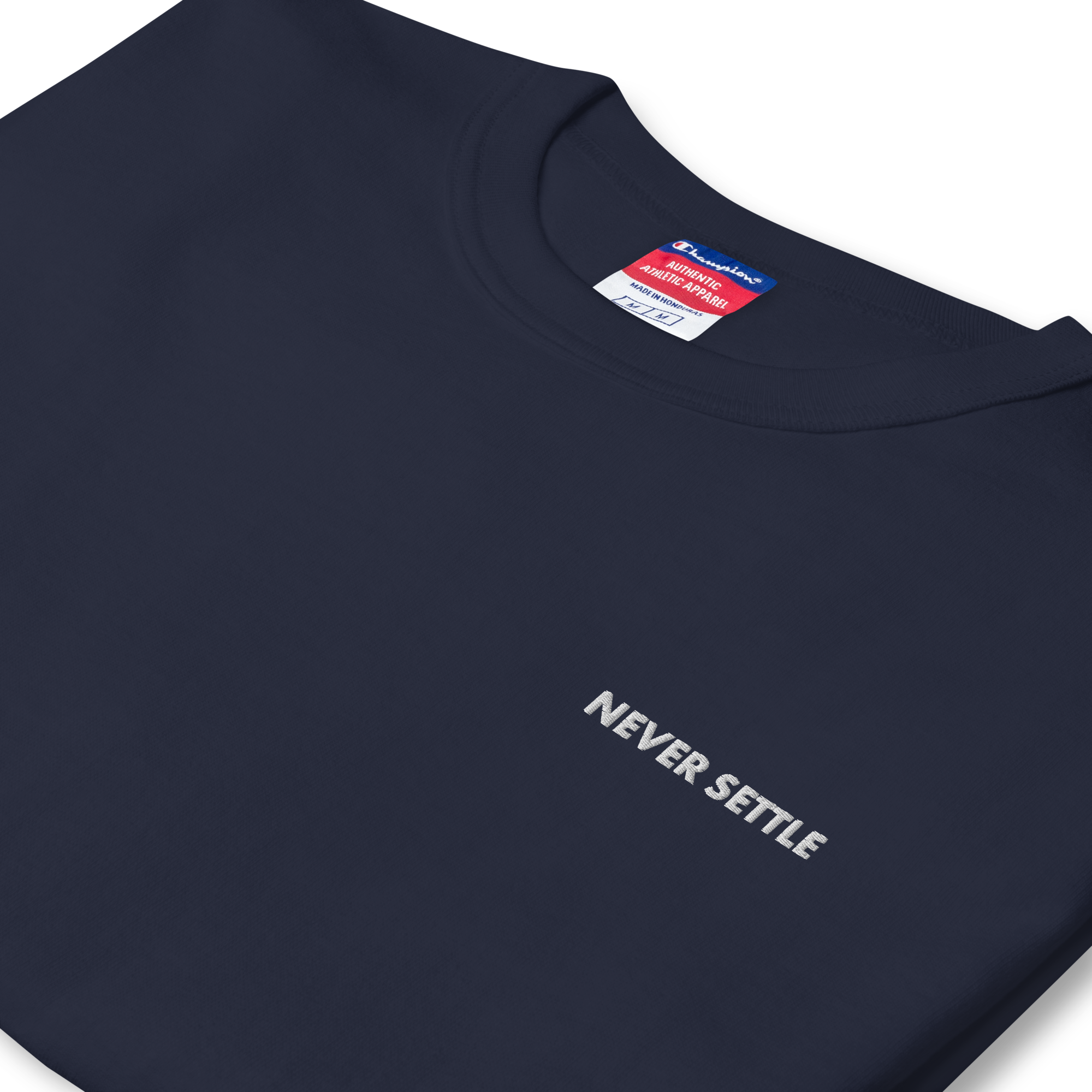 NEVER SETTLE 01 Men's Champion T-Shirt 2