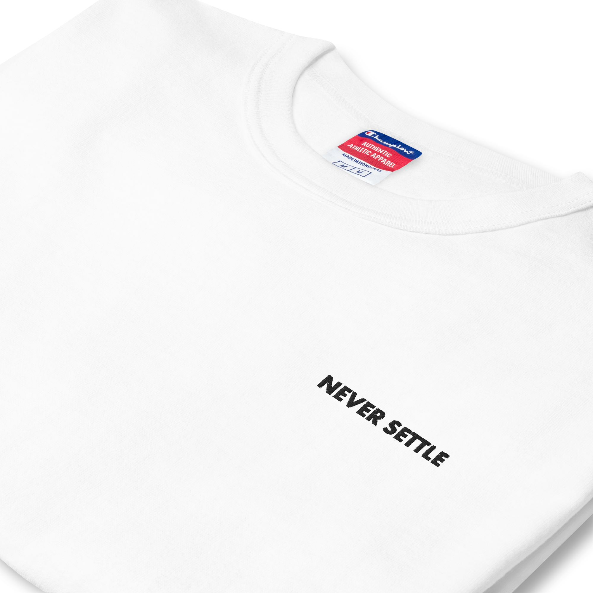 NEVER SETTLE 01 Men's Champion T-Shirt 1