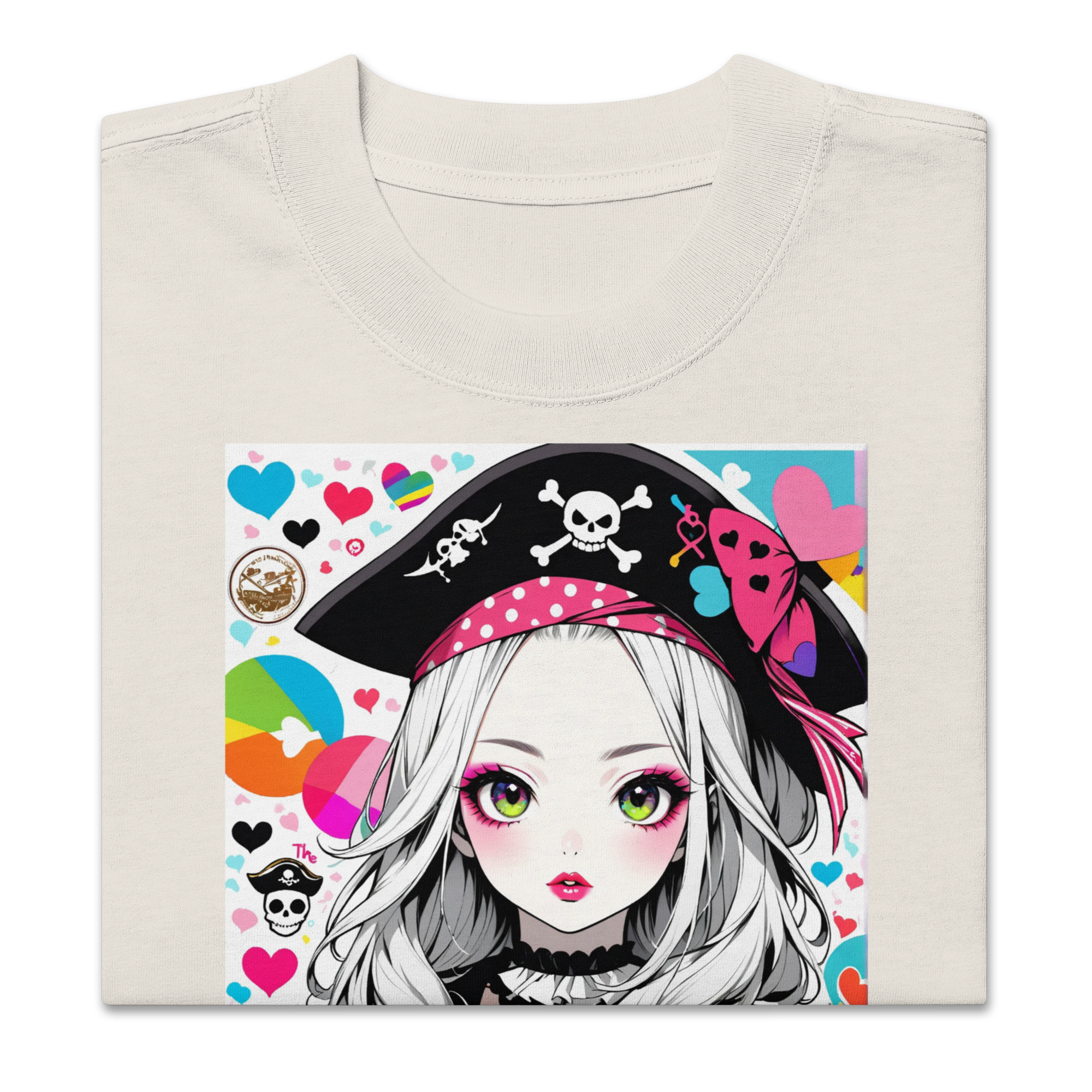 HEART REBEL LEGEND 01 Oversized Faded T-shirt 1