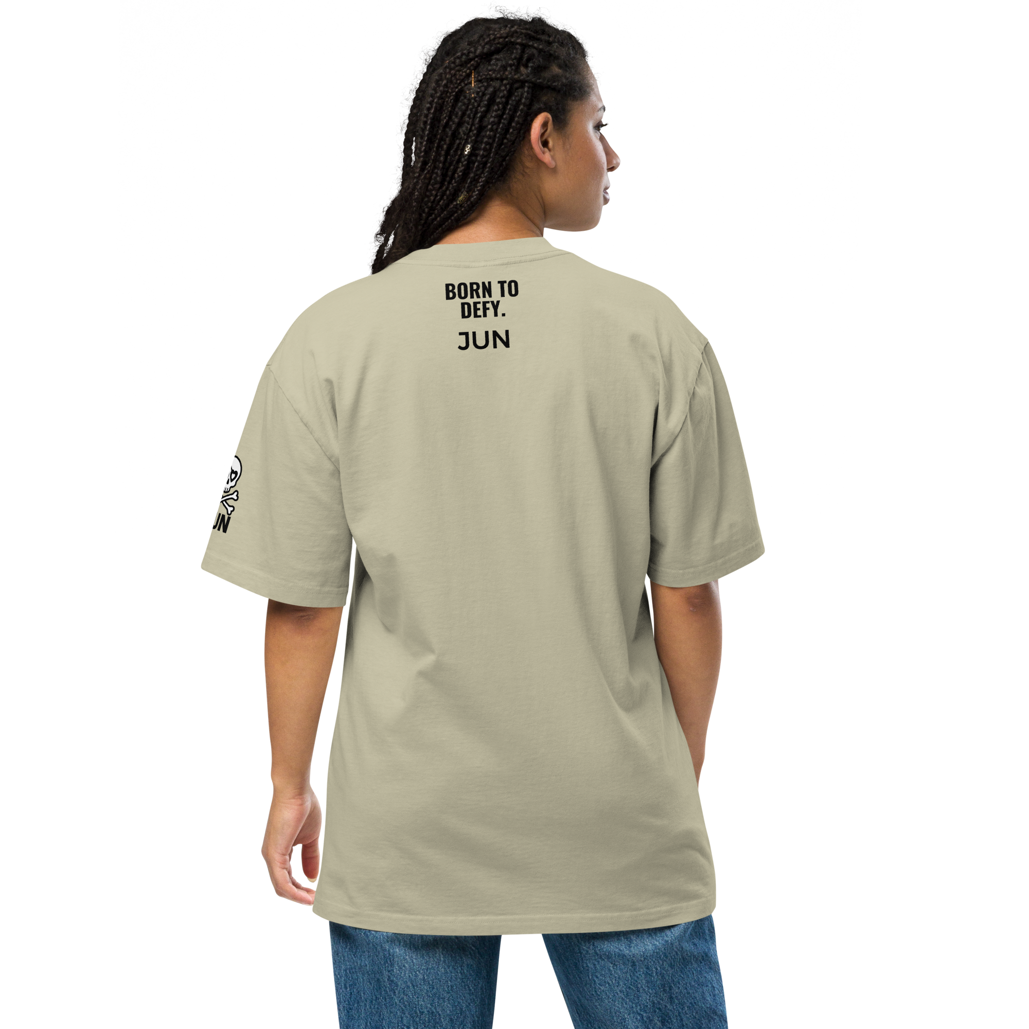 HEART REBEL ART GIRL 01 Oversized Faded T-shirt 1
