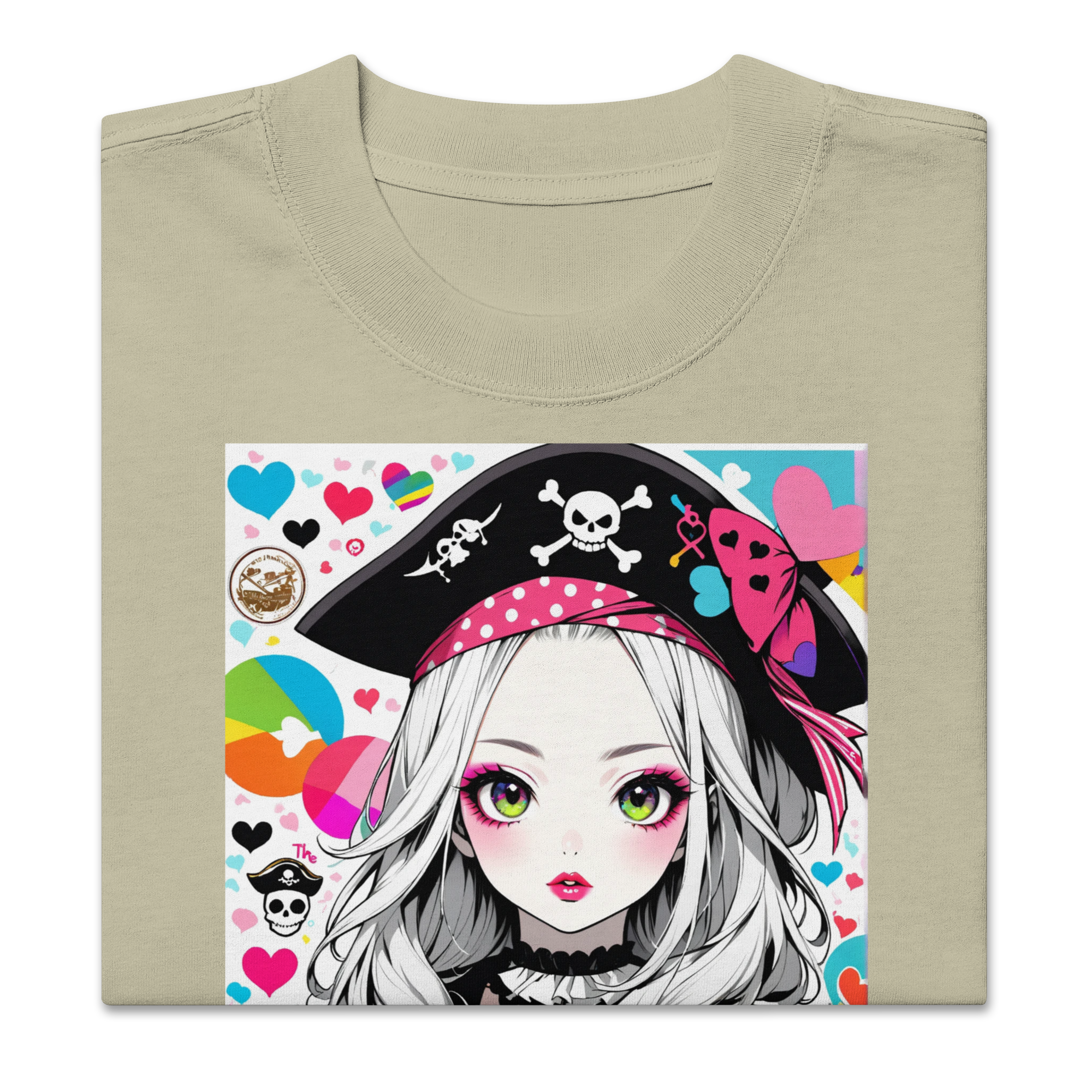 HEART REBEL LEGEND 01 Oversized Faded T-shirt 1