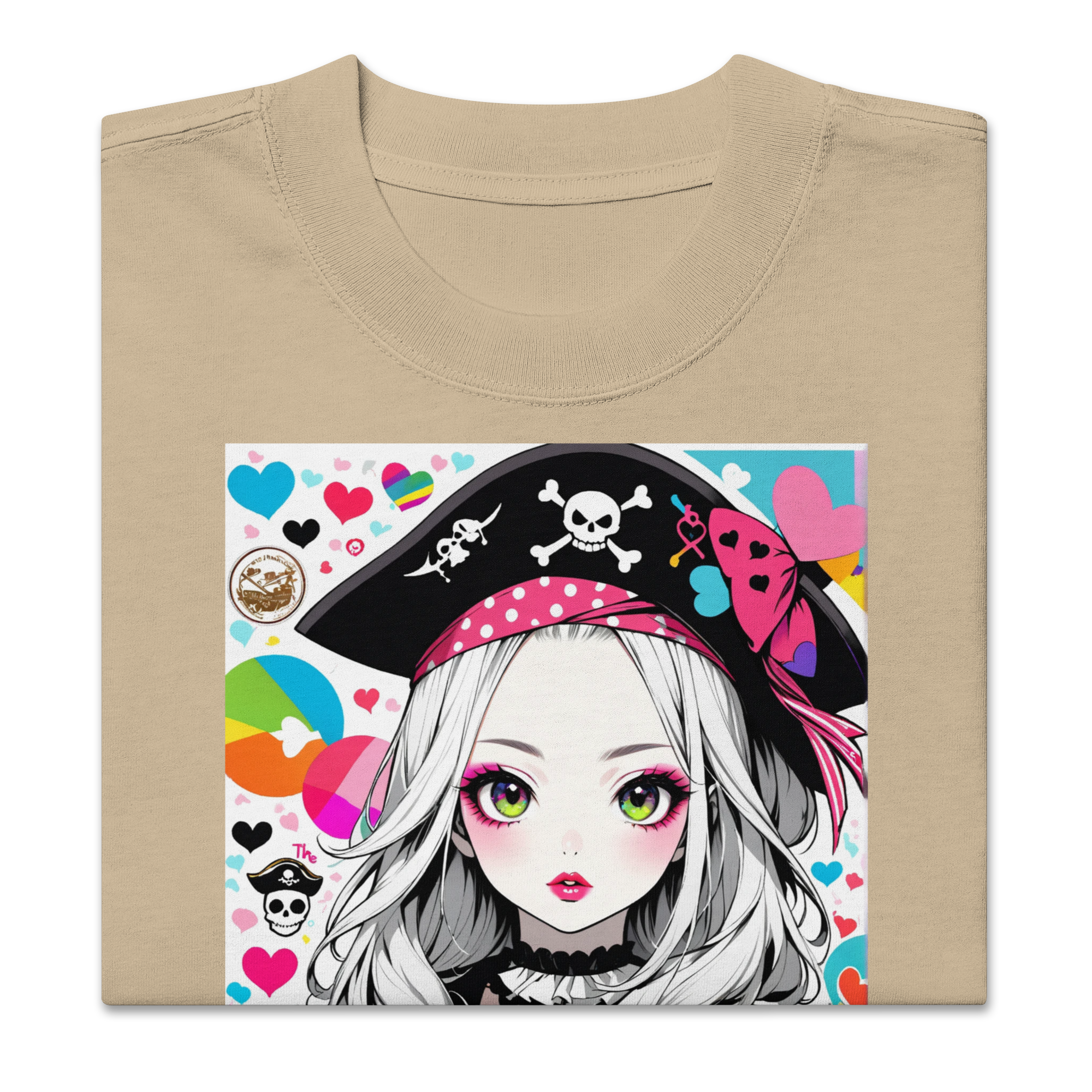 HEART REBEL LEGEND 01 Oversized Faded T-shirt 1