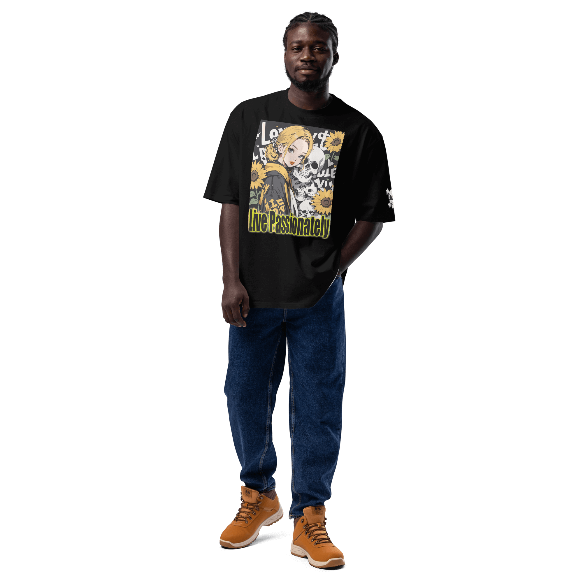 Live Passionately 01 Oversized heavyweight t-shirt
