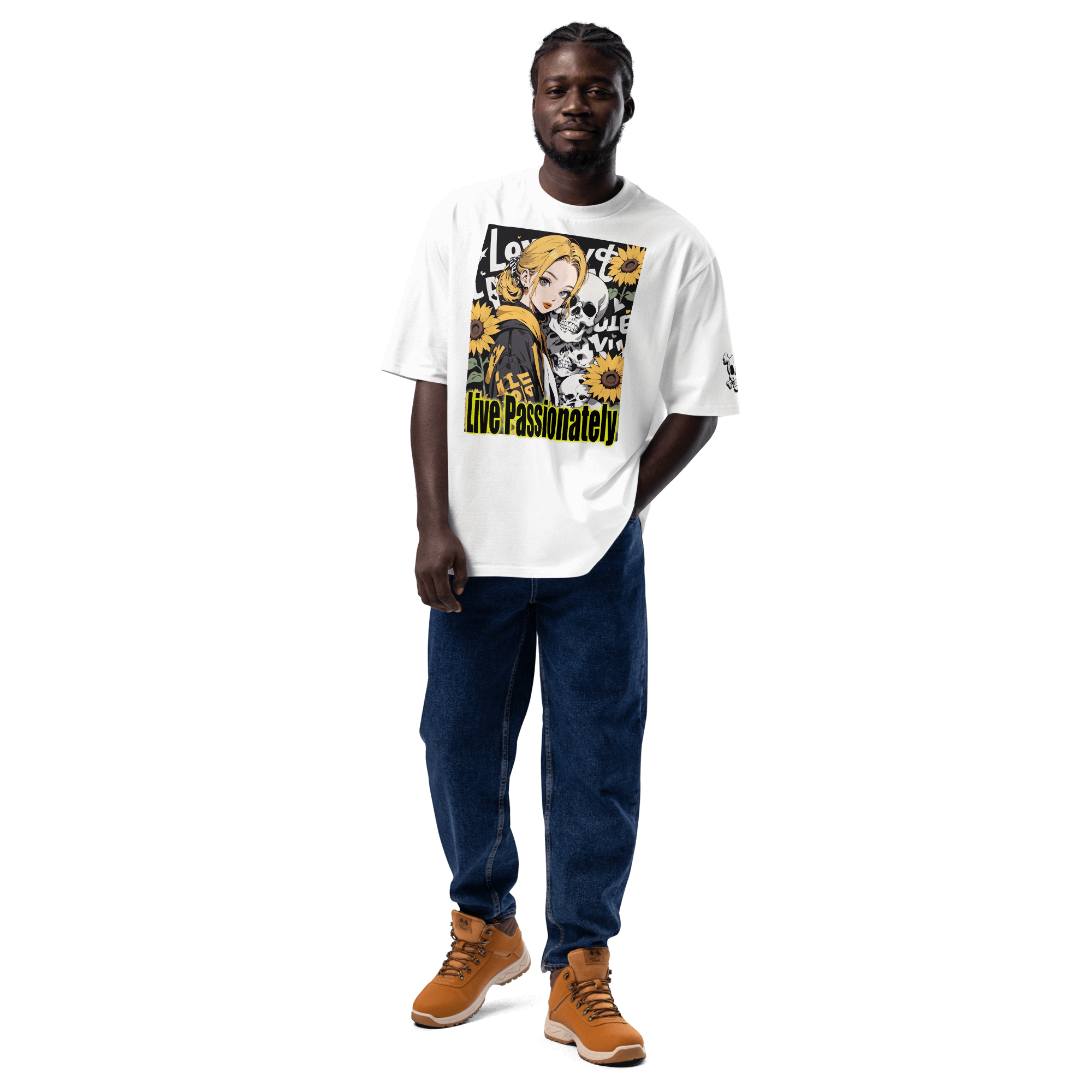 Live Passionately 01 Oversized heavyweight t-shirt