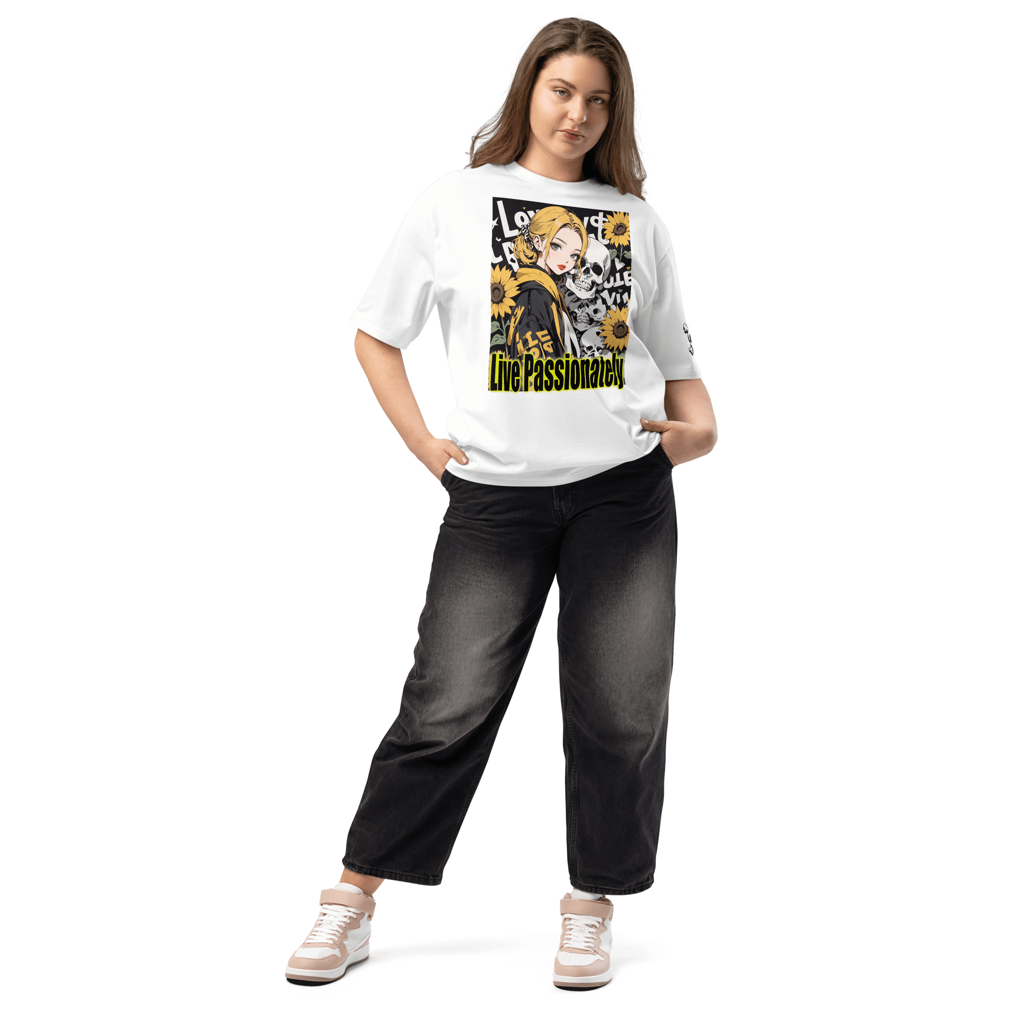 Live Passionately 01 Oversized heavyweight t-shirt