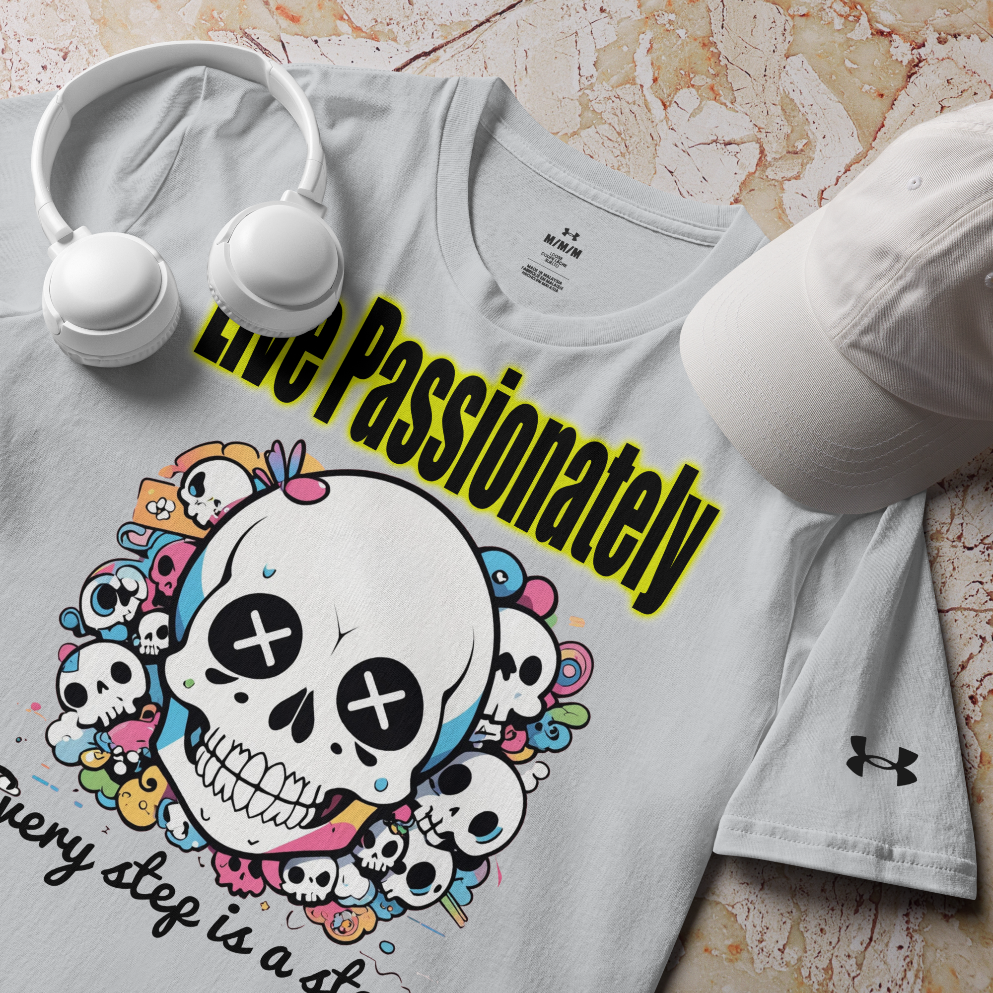 Live Passionately 02 Under ArmourⓇ athletic t-shirt 2