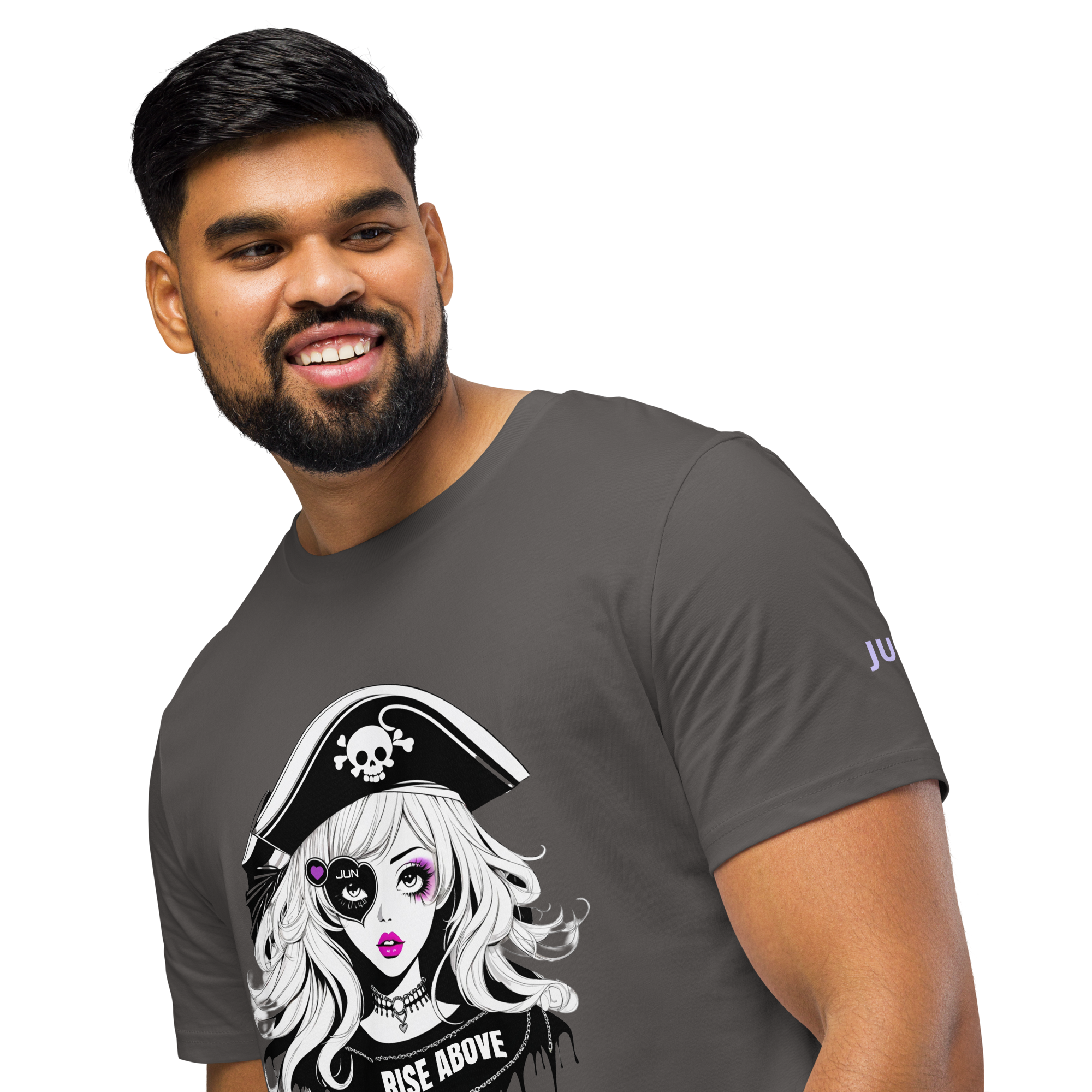 RISE ABOVE 04 Unisex organic mid-light t-shirt 3