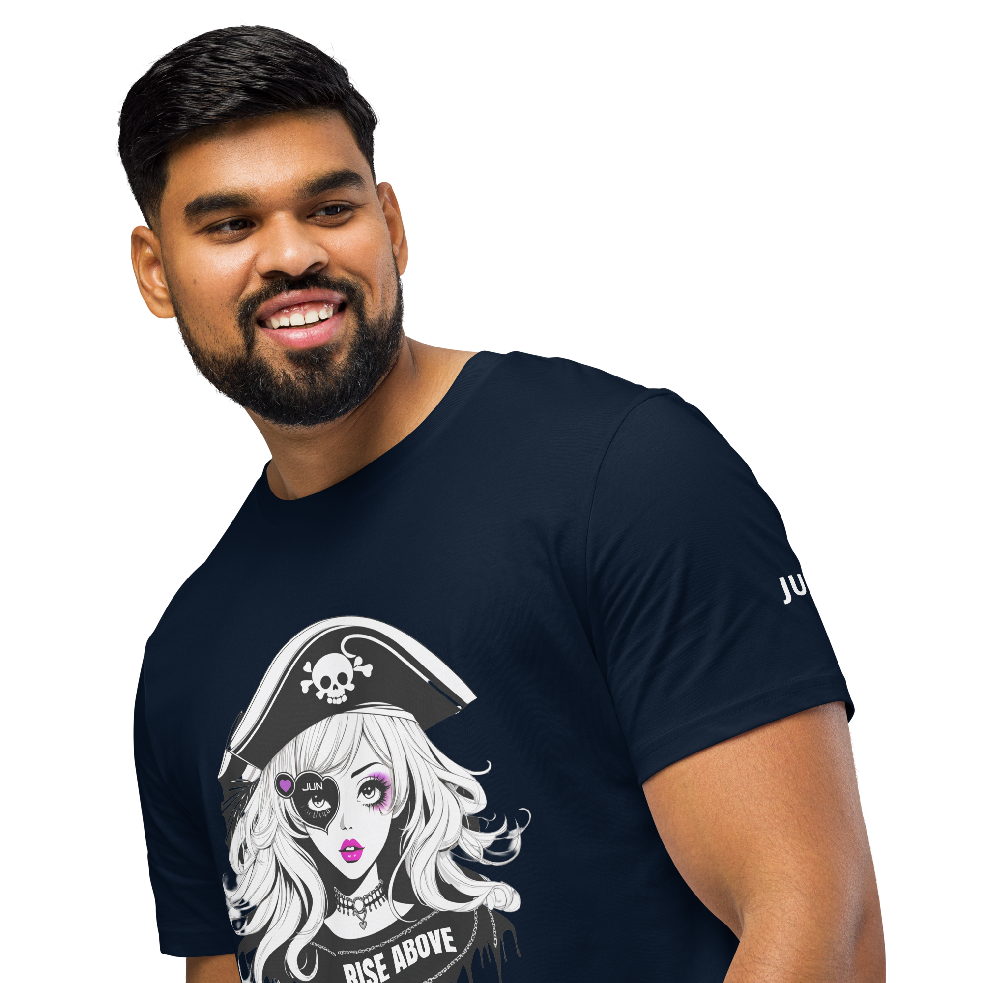RISE ABOVE 04 Unisex organic mid-light t-shirt 1
