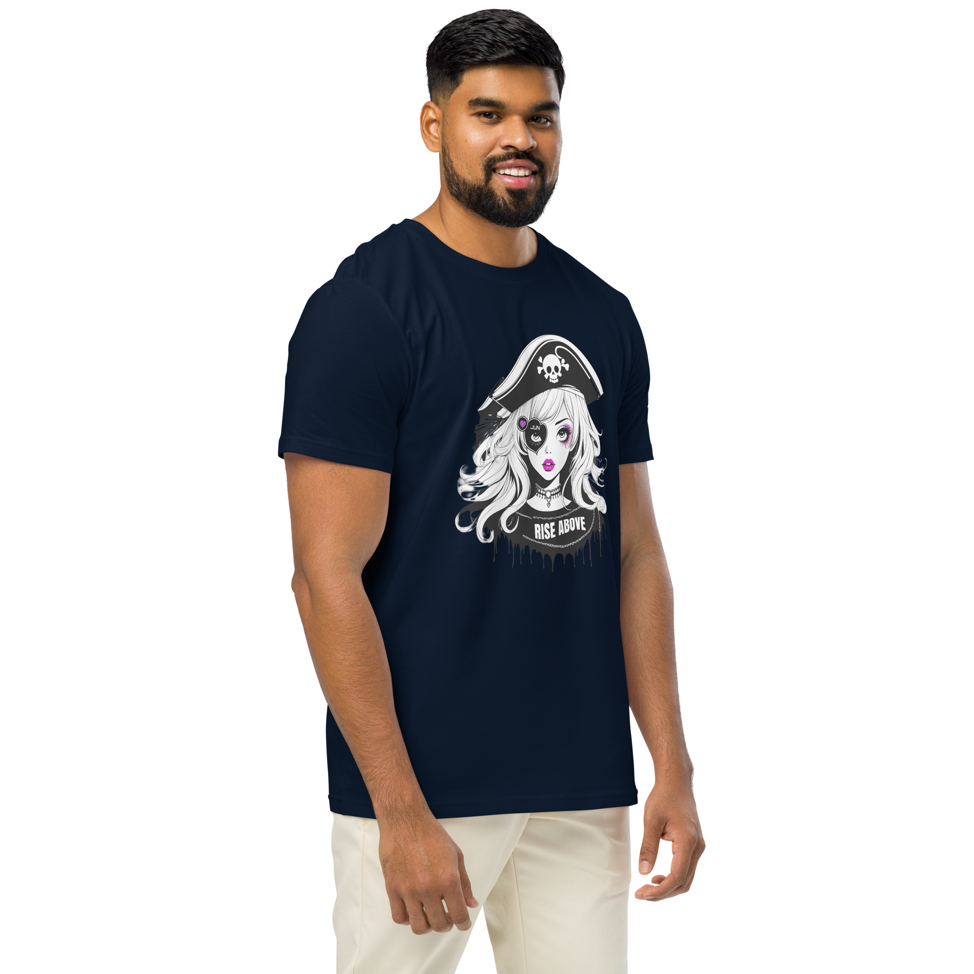 RISE ABOVE 04 Unisex organic mid-light t-shirt 1